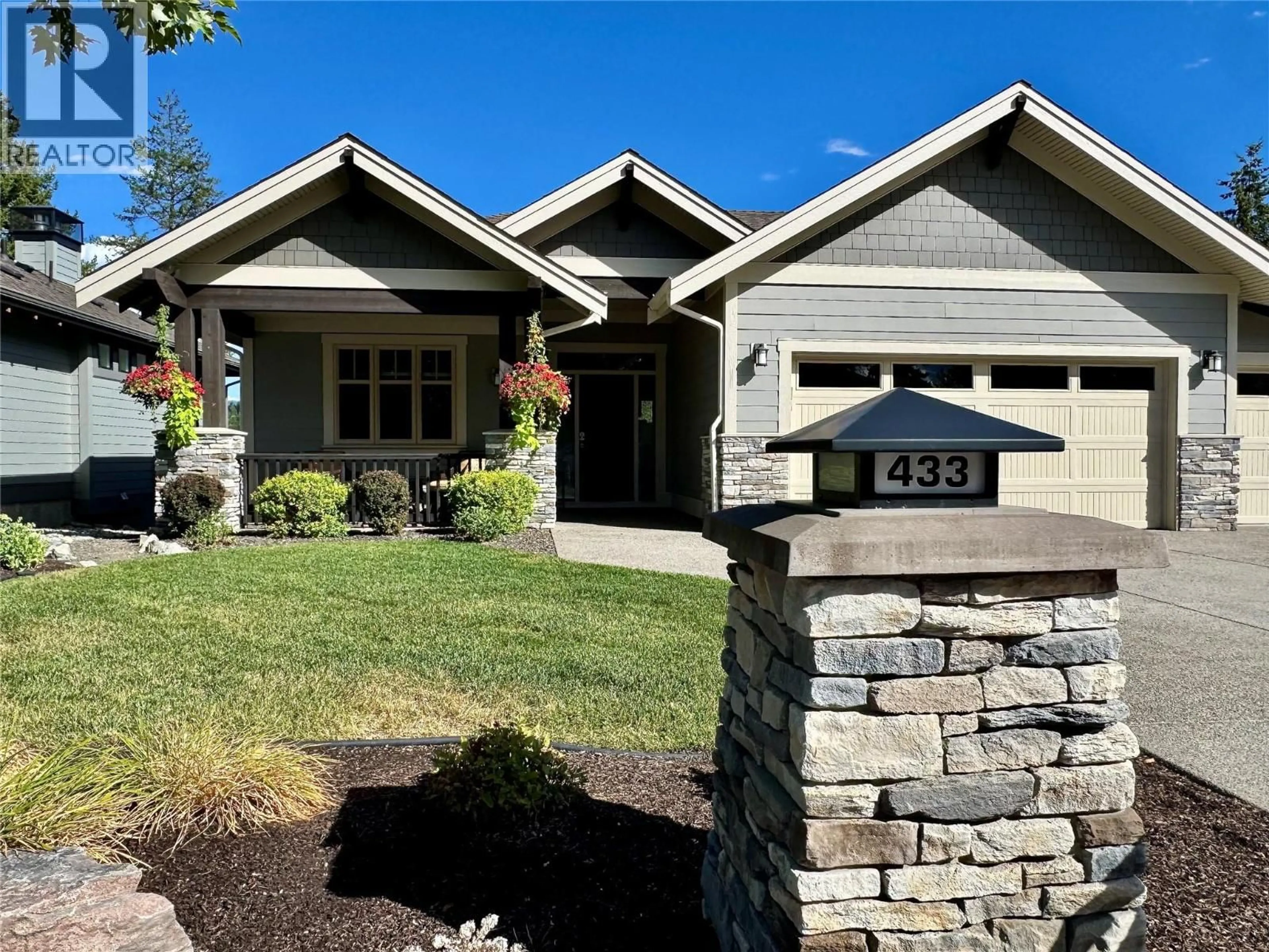 Home with brick exterior material, street for 433 LONGSPOON PLACE, Vernon British Columbia V1H2K2