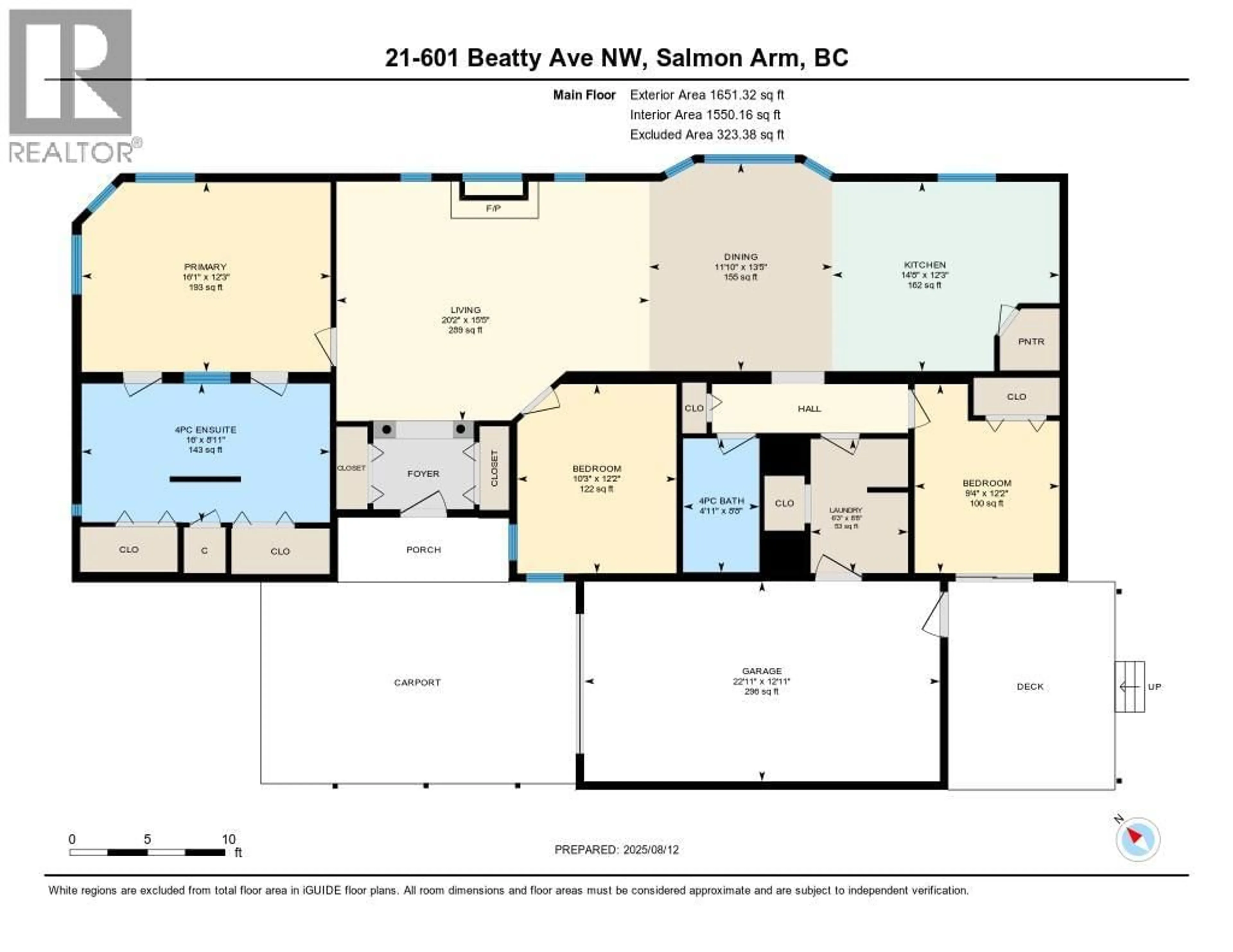Floor plan for 21 - 601 BEATTY AVENUE NORTHWEST, Salmon Arm British Columbia V1E3J6