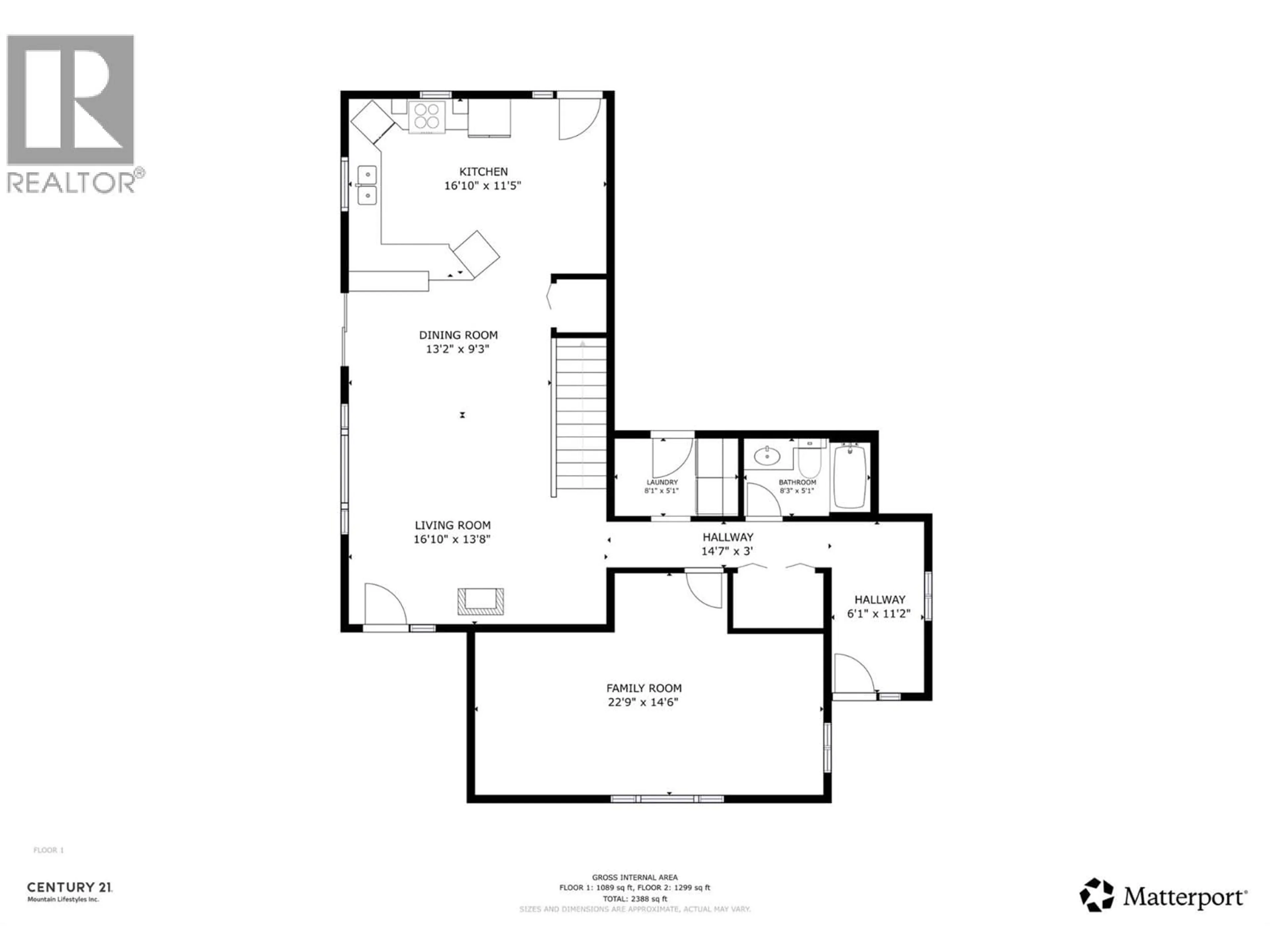 Floor plan for 7392 8TH AVENUE, Hosmer British Columbia V0B1M5