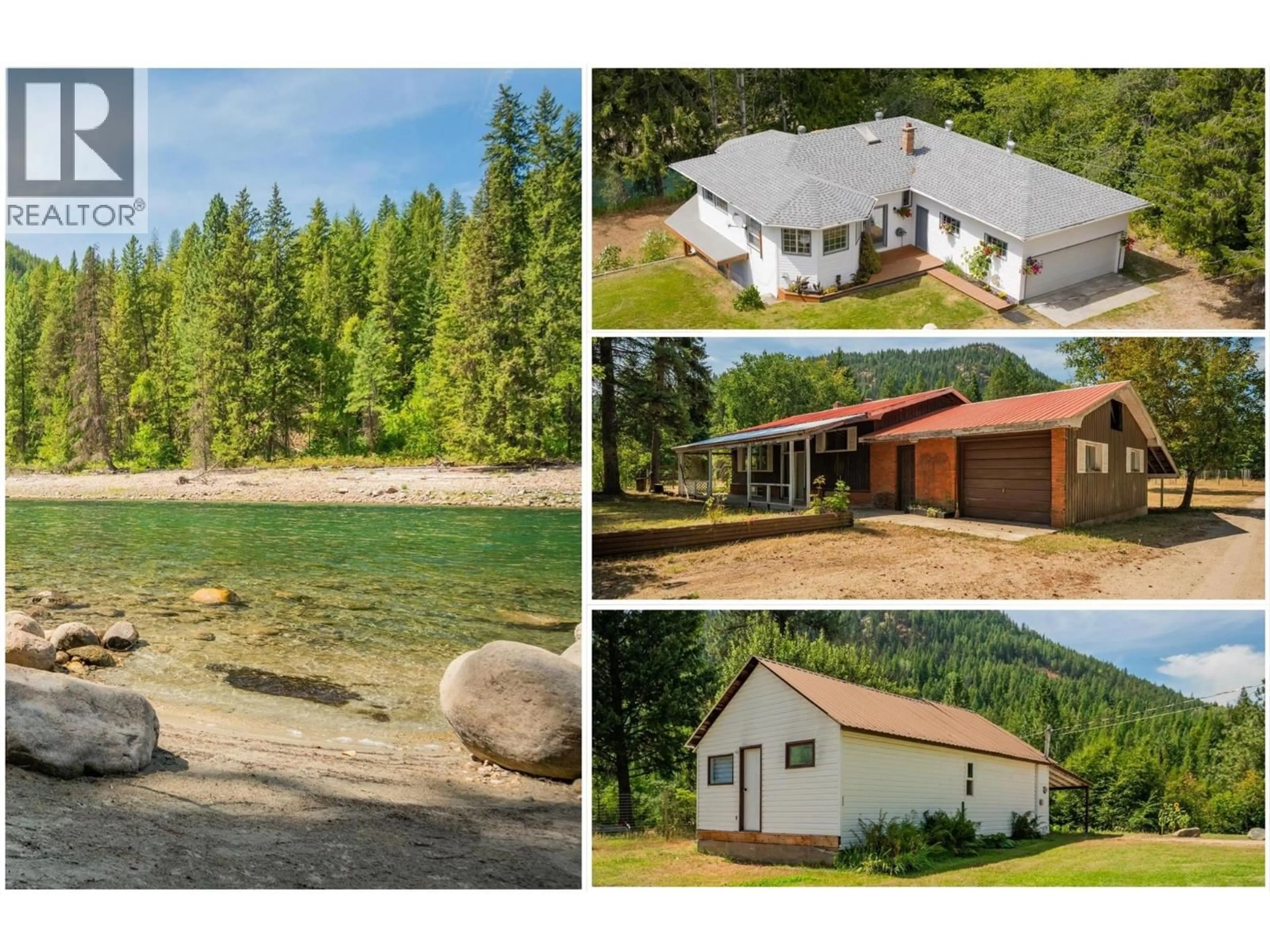 A pic from outside/outdoor area/front of a property/back of a property/a pic from drone, water/lake/river/ocean view for 2697 OSACHOFF ROAD, South Slocan British Columbia V0G2G0