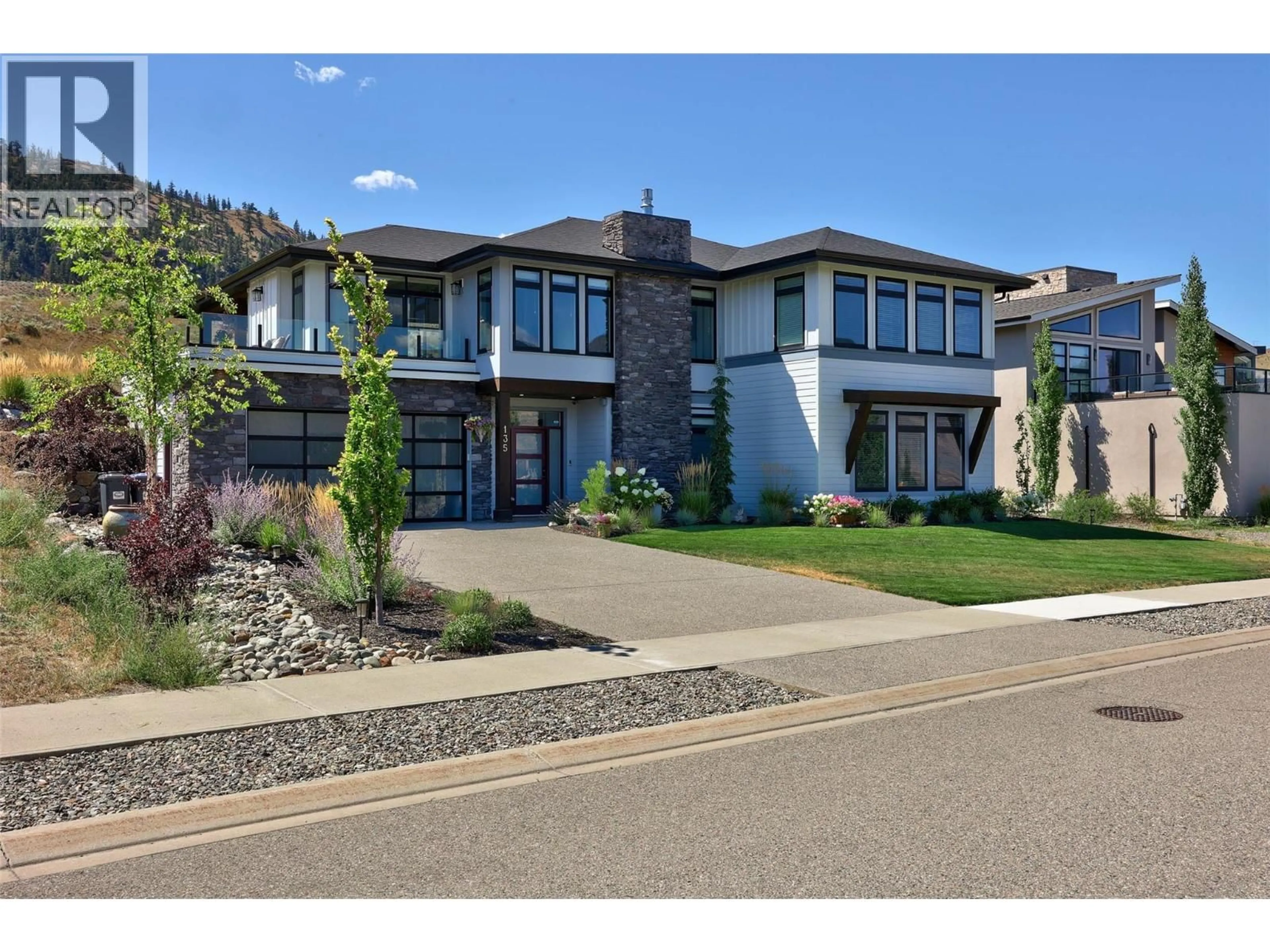 Home with brick exterior material, street for 135 CAVESSON WAY, Kamloops British Columbia V1S0B3