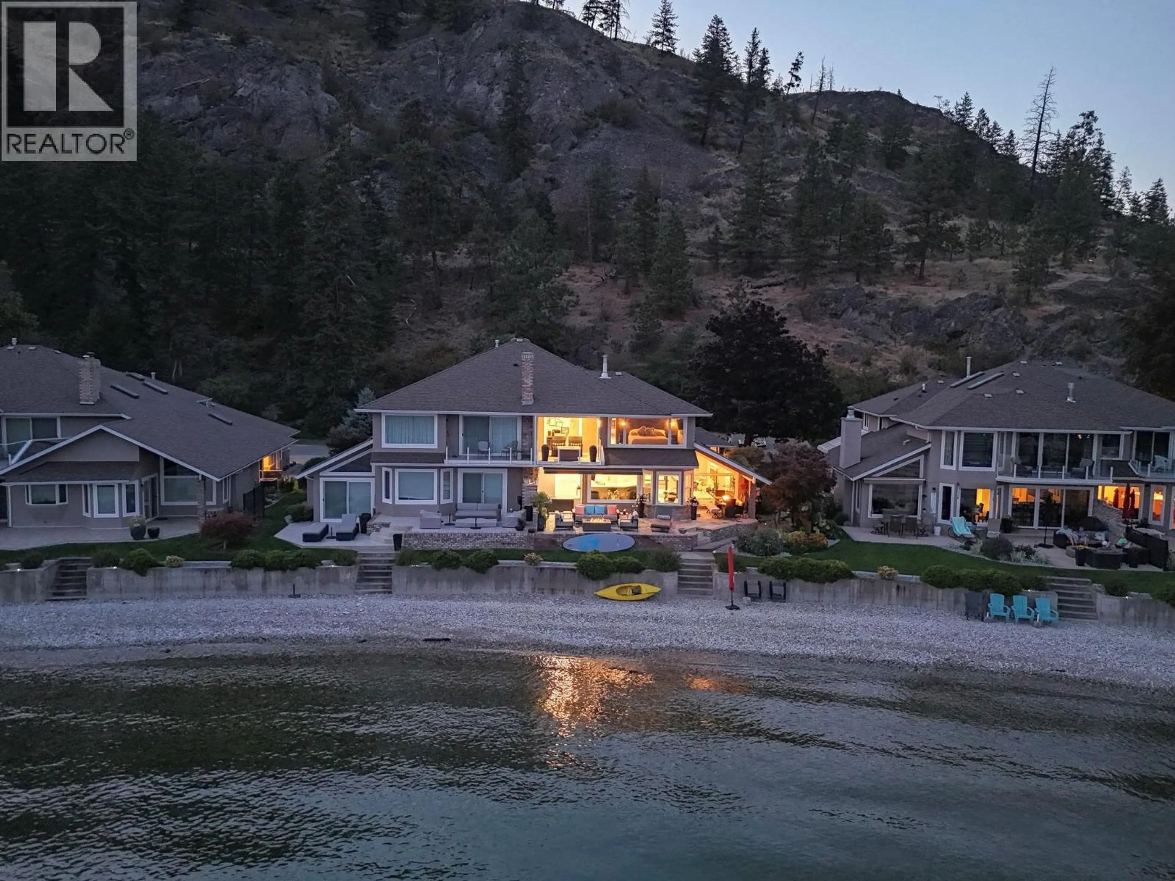 A pic from outside/outdoor area/front of a property/back of a property/a pic from drone, water/lake/river/ocean view for 3 - 2589 WHITWORTH ROAD, West Kelowna British Columbia V4T2K5