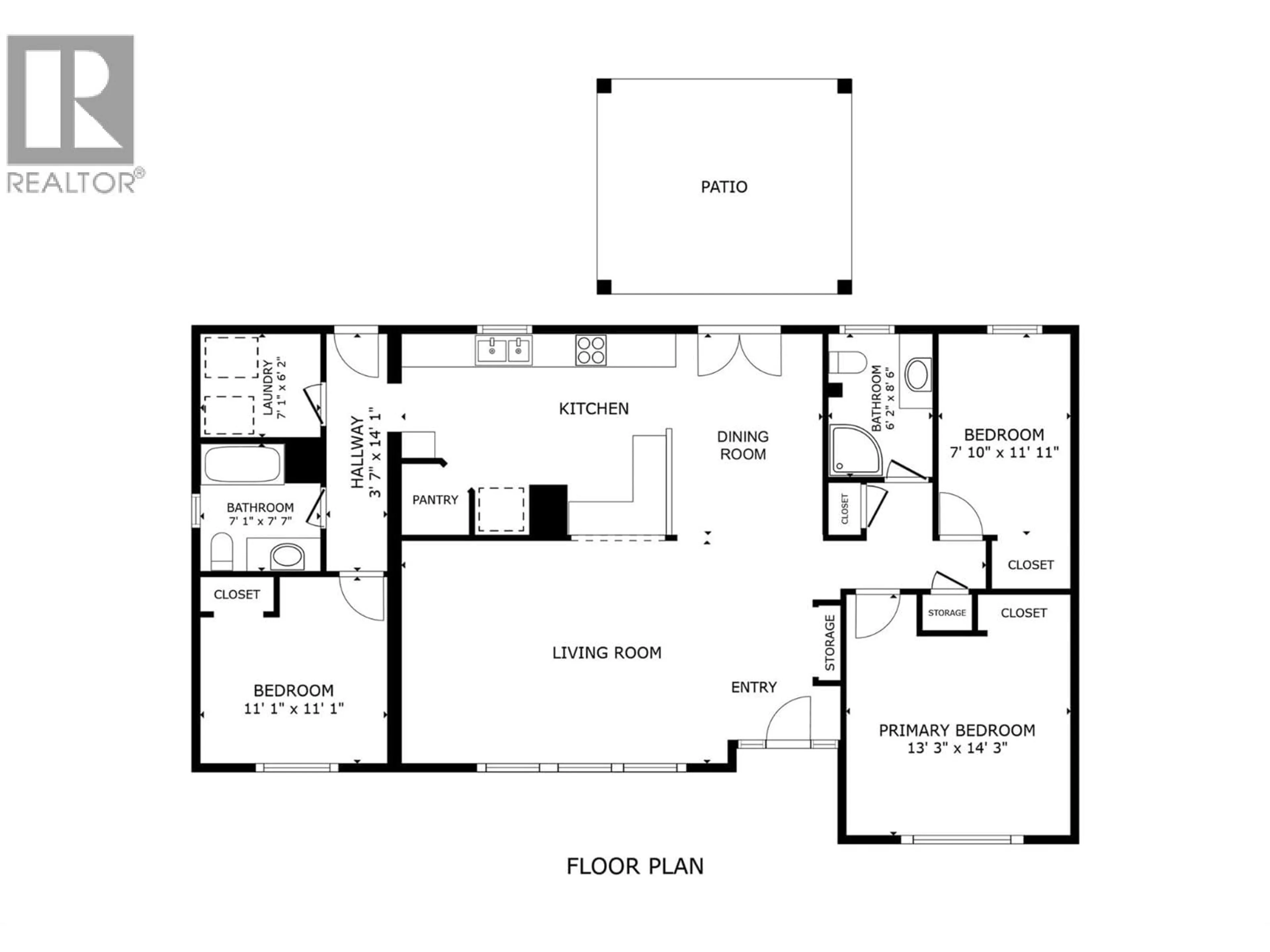 Floor plan for 455 DONHAUSER ROAD, Kelowna British Columbia V1X3G2
