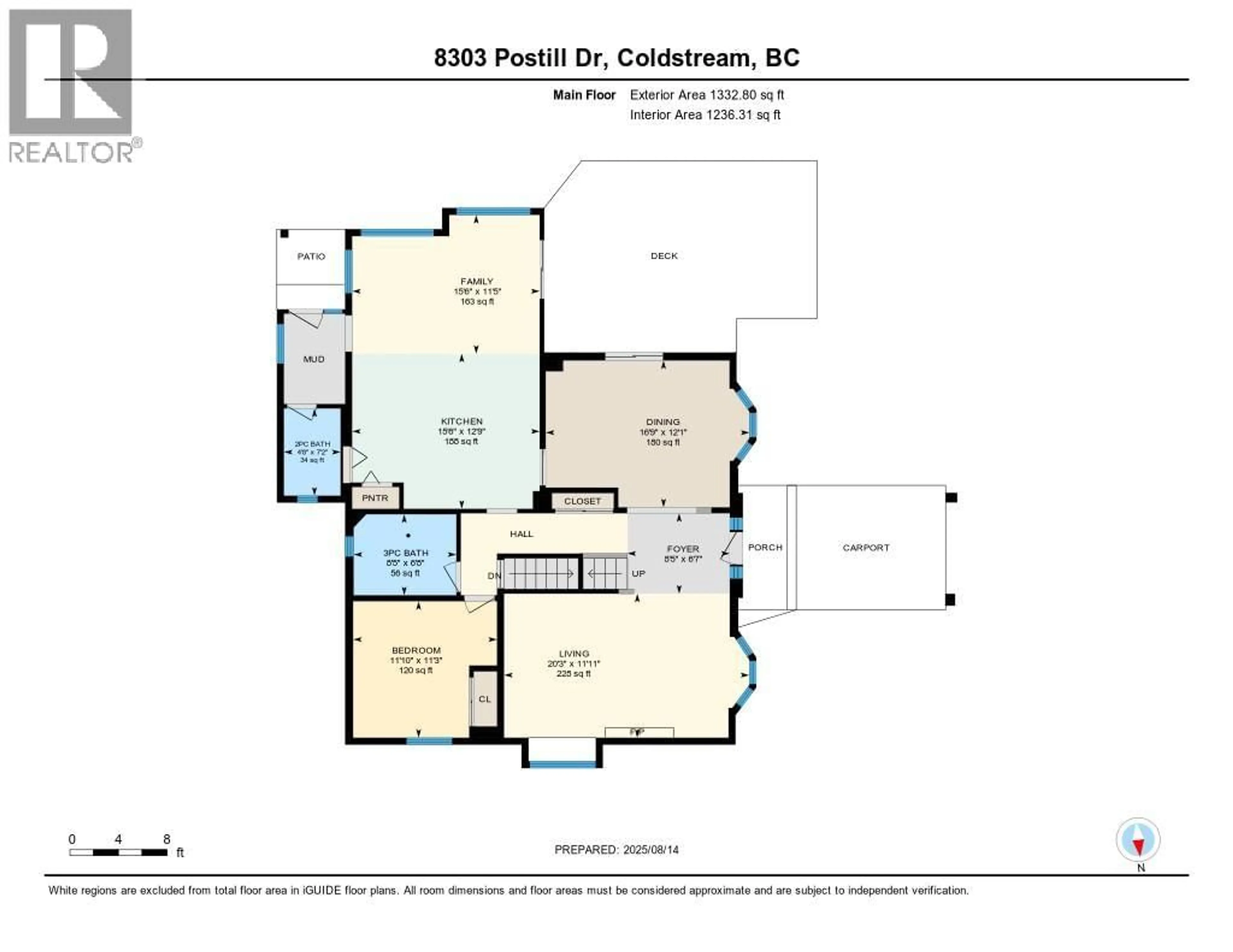 Floor plan for 8303 POSTILL DRIVE, Coldstream British Columbia V1B1T9