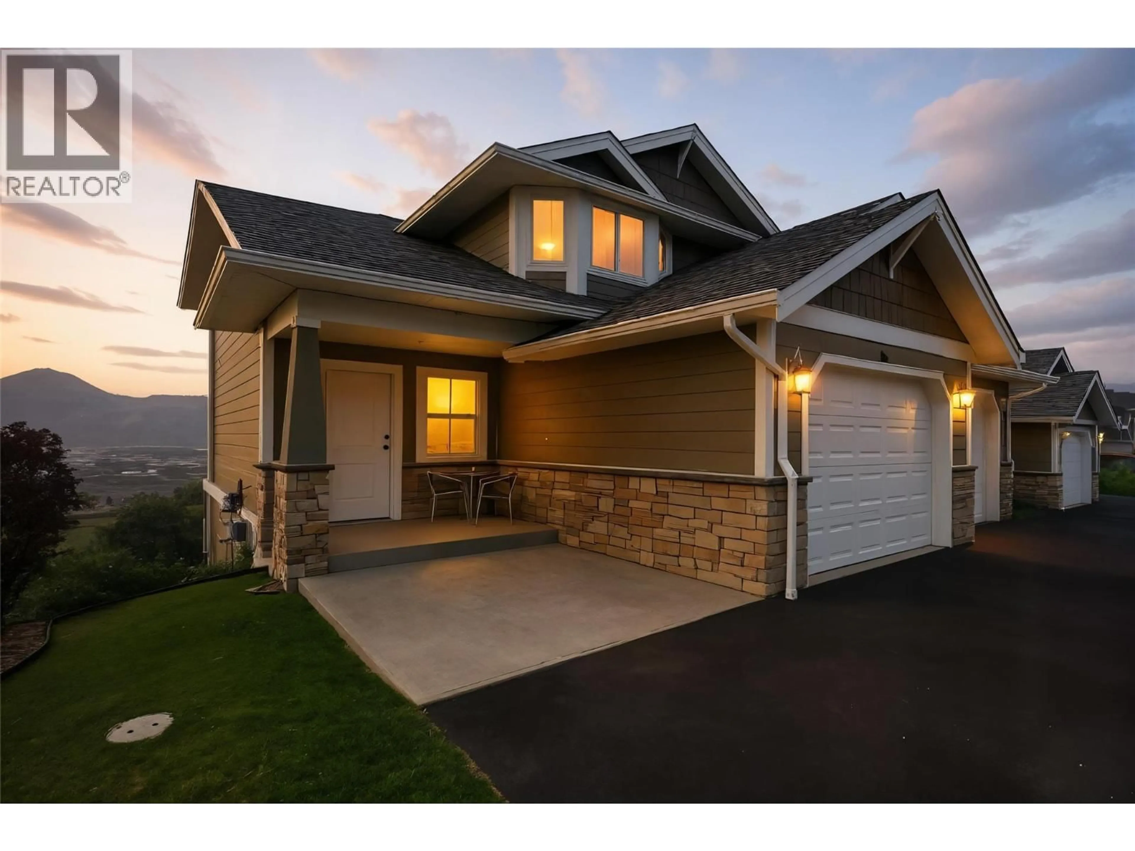 Home with vinyl exterior material, street for 12 - 1885 GRASSLANDS BOULEVARD, Kamloops British Columbia V2B0B8
