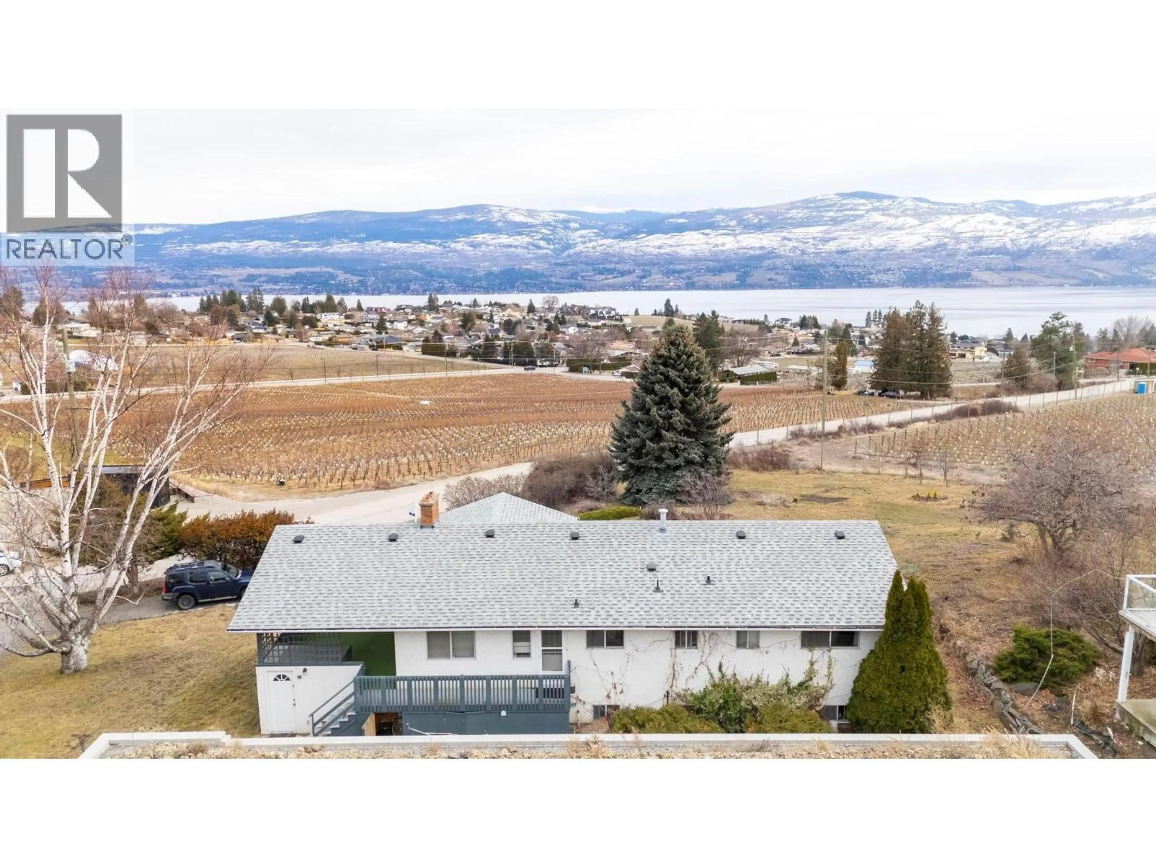 A pic from outside/outdoor area/front of a property/back of a property/a pic from drone, mountain view for 2870 OURTOLAND ROAD, West Kelowna British Columbia V1Z2H6