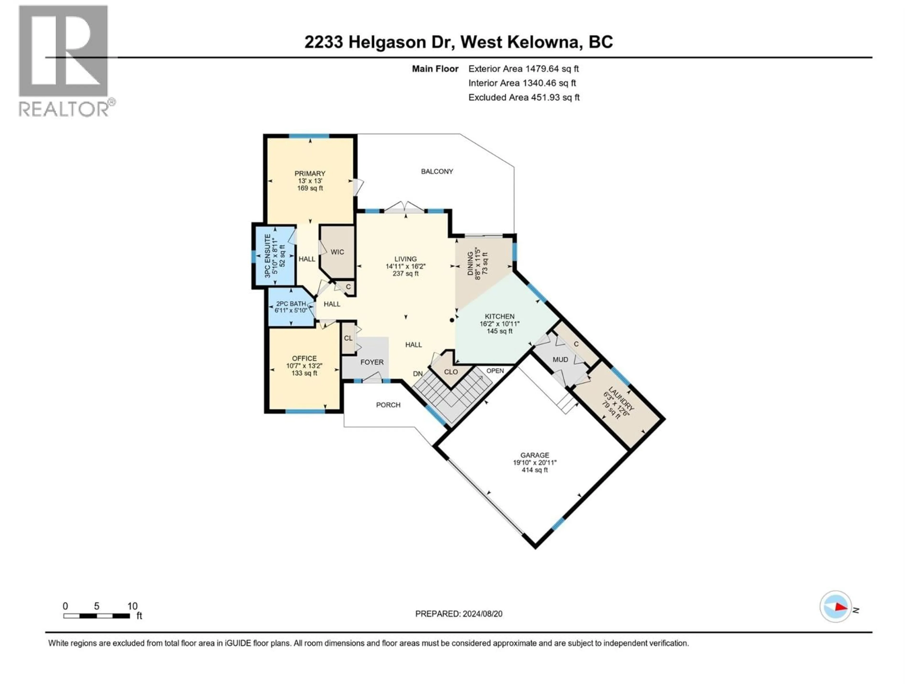 Floor plan for 2233 HELGASON DRIVE, West Kelowna British Columbia V4T2W9