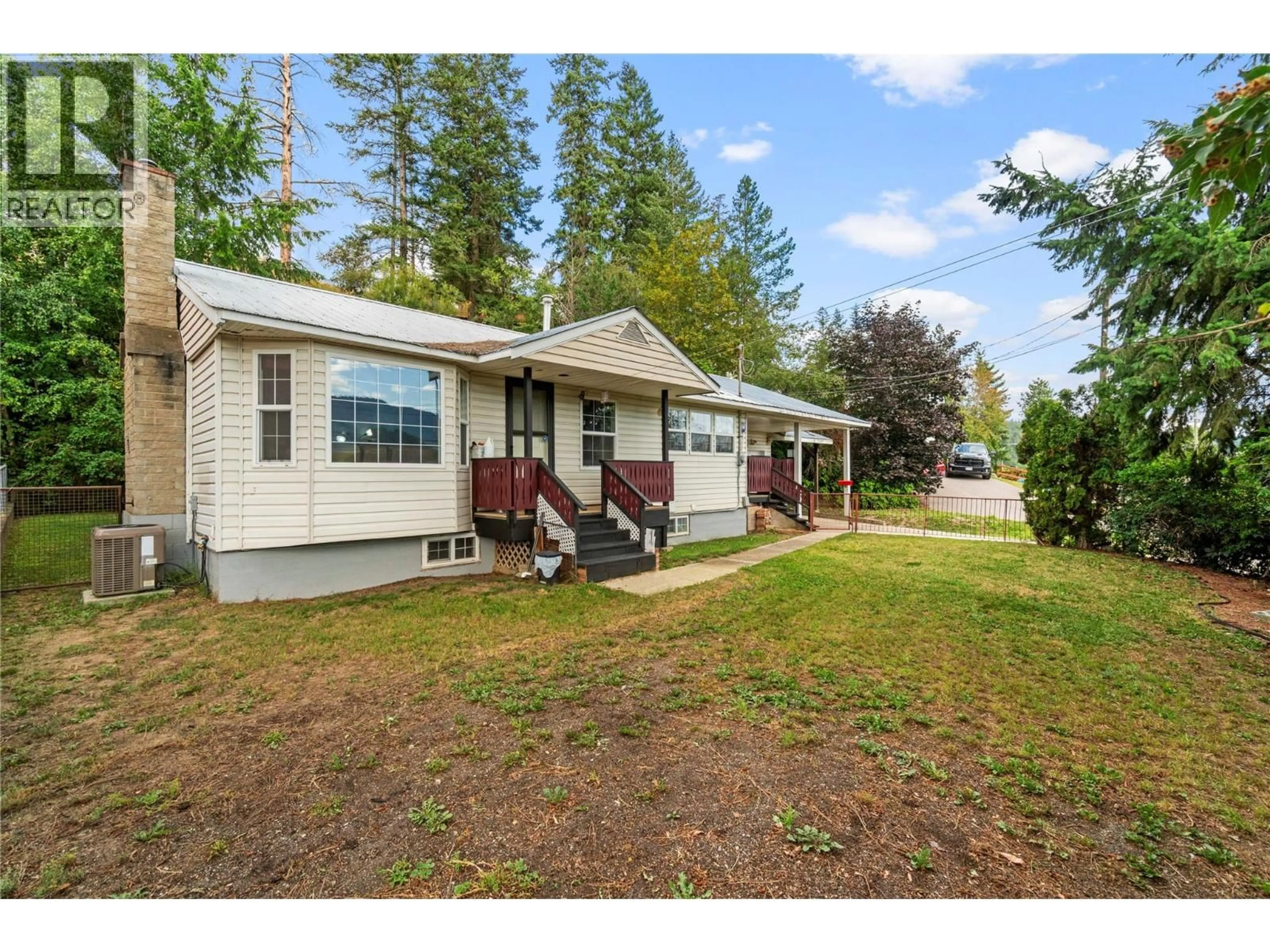 A pic from outside/outdoor area/front of a property/back of a property/a pic from drone, unknown for 124 SALMON ARM DRIVE, Enderby British Columbia V0E1V1