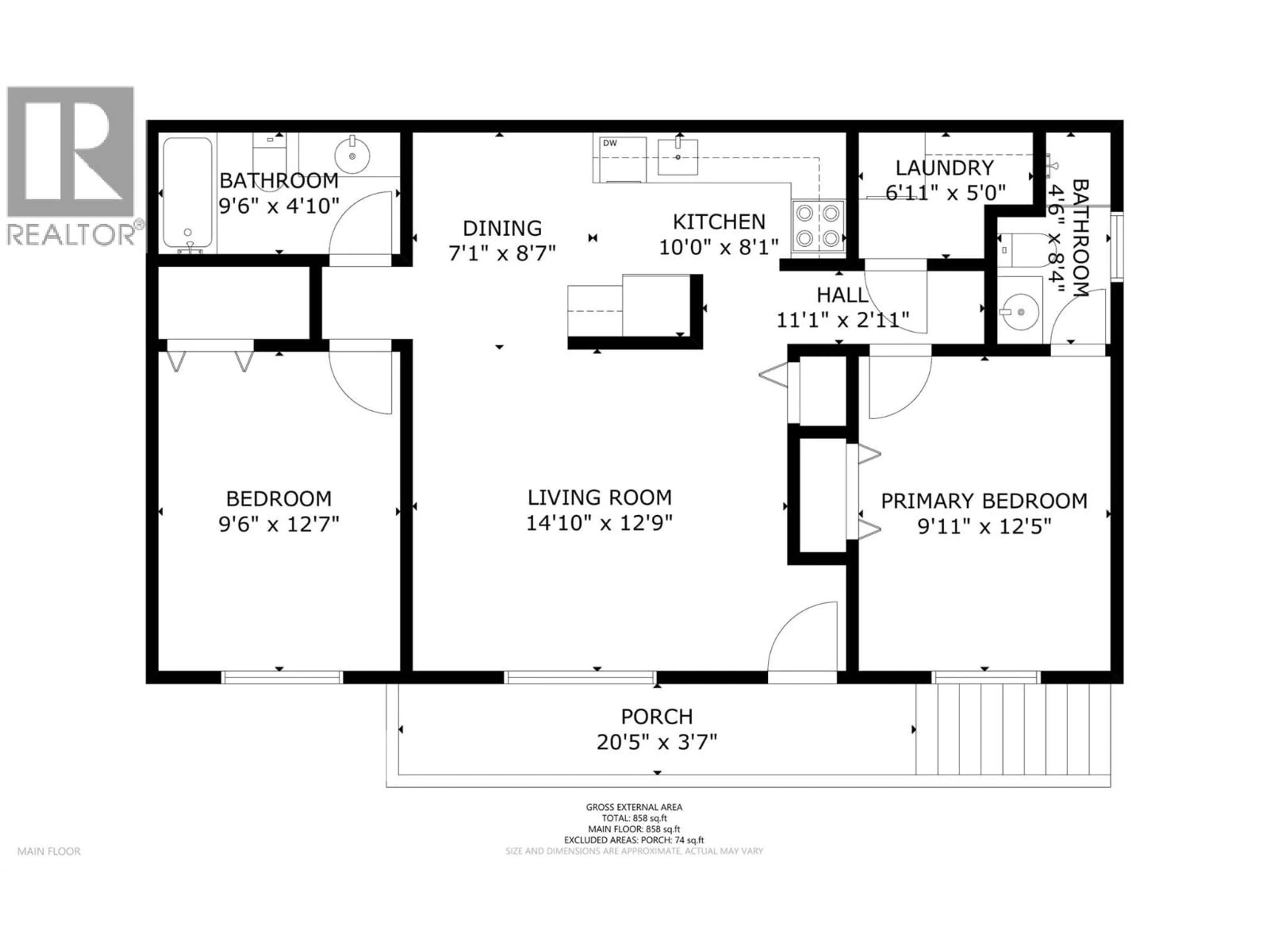 Floor plan for 216 - 505 BROWNE ROAD, Coldstream British Columbia V1T7M2
