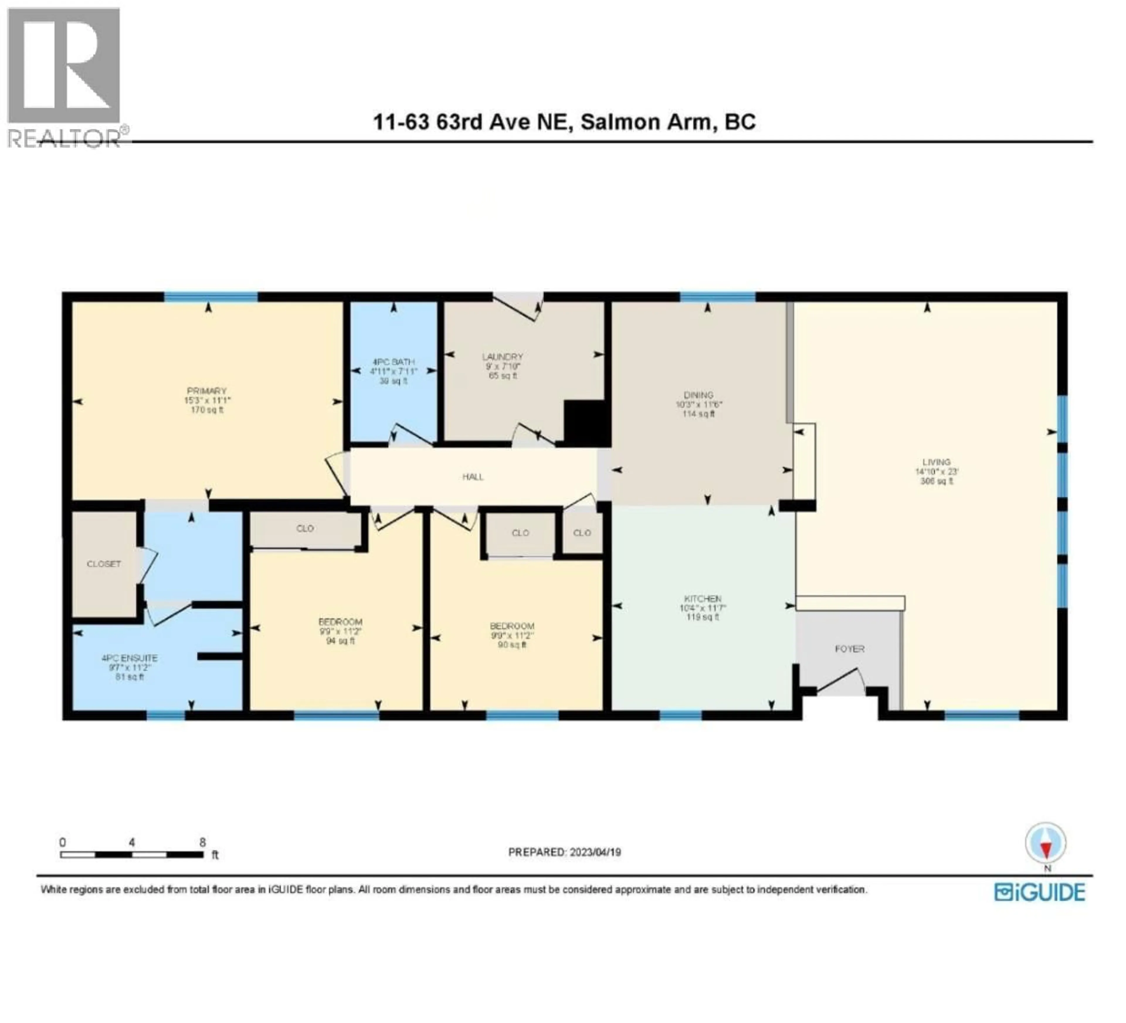 Floor plan for 11 - 5161 63 AVENUE NORTHEAST, Salmon Arm British Columbia V0E1K0
