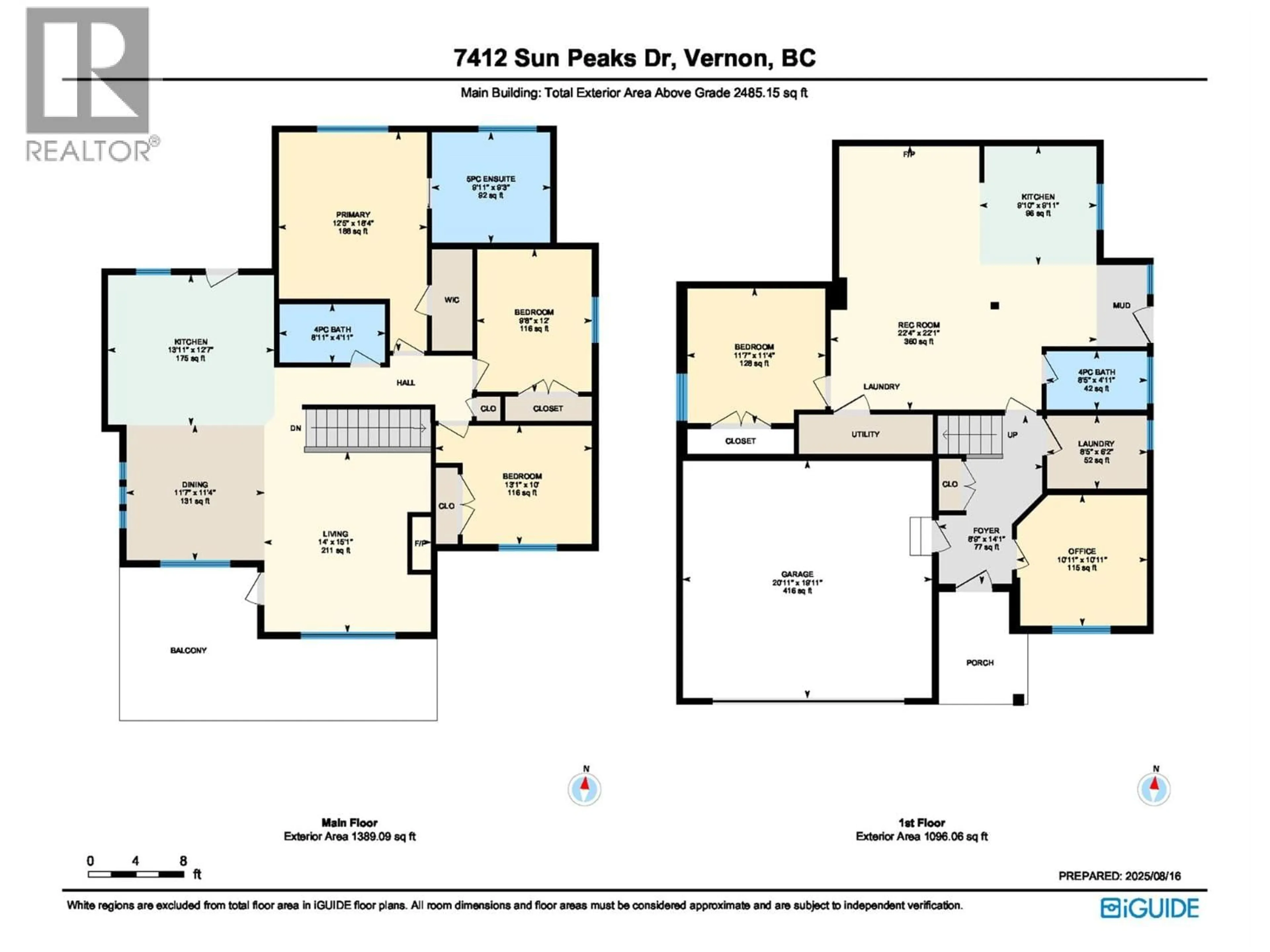 Floor plan for 7412 SUN PEAKS DRIVE, Vernon British Columbia V1B4C6