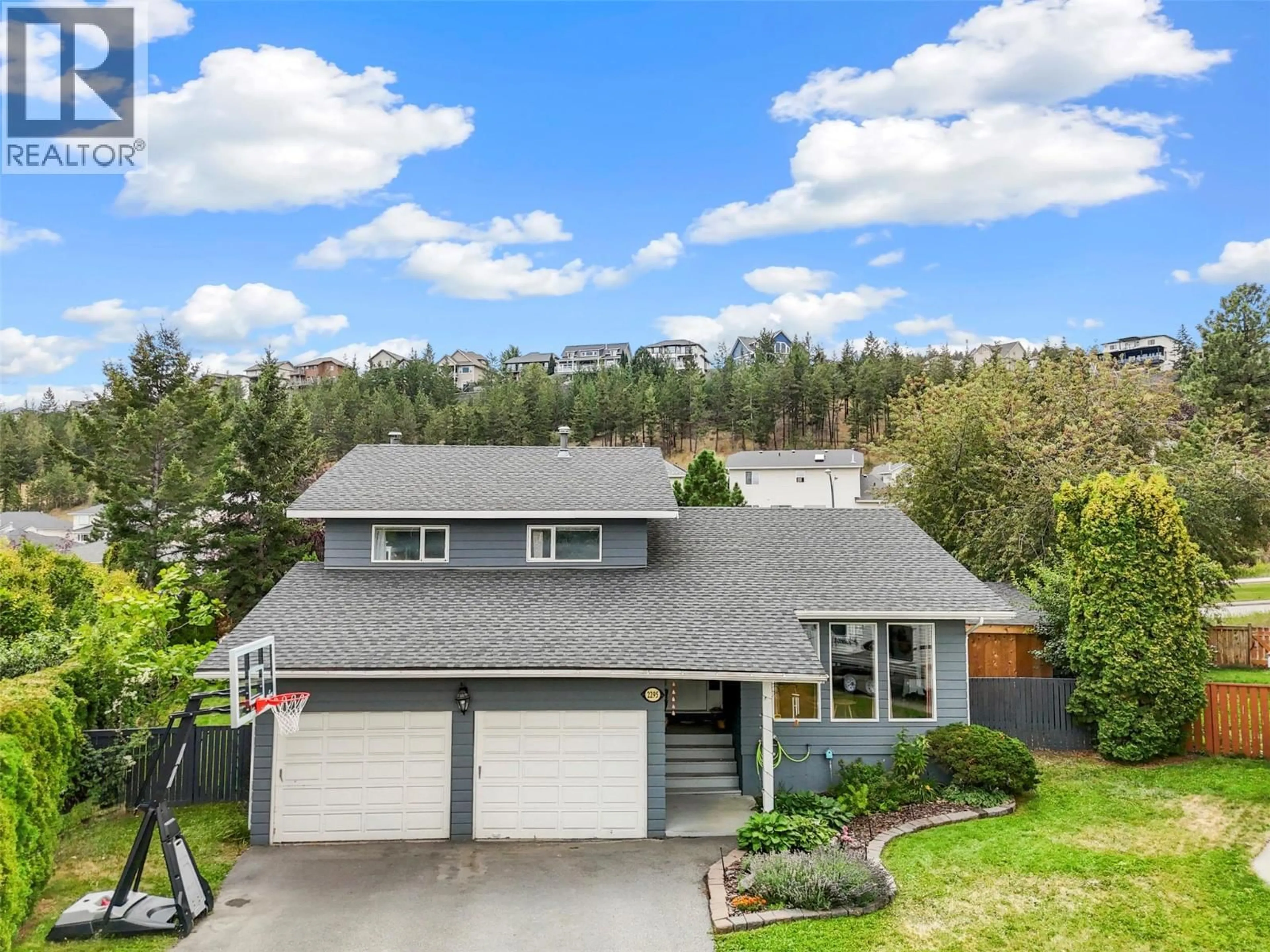 A pic from outside/outdoor area/front of a property/back of a property/a pic from drone, mountain view for 2295 MACINTYRE PLACE, Kamloops British Columbia V1S1H7