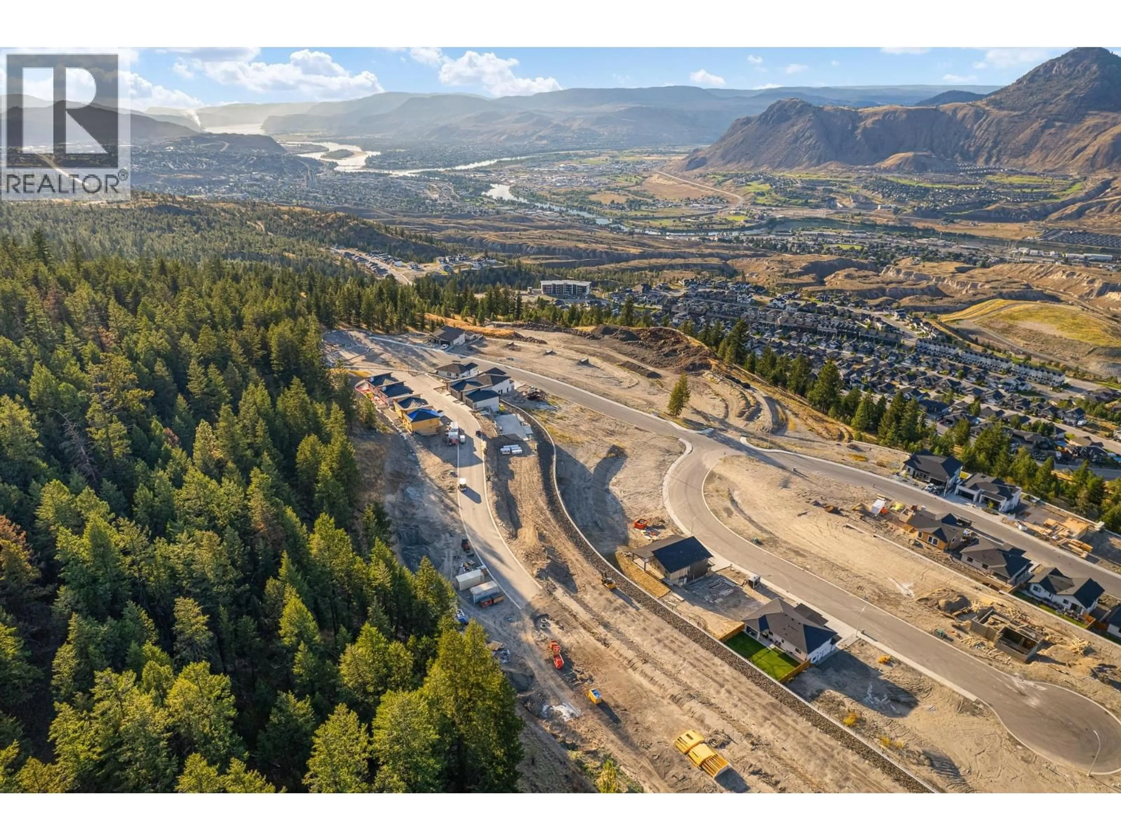 A pic from outside/outdoor area/front of a property/back of a property/a pic from drone, mountain view for 103 - 2400 COLDWATER DRIVE, Kamloops British Columbia V2E0E7