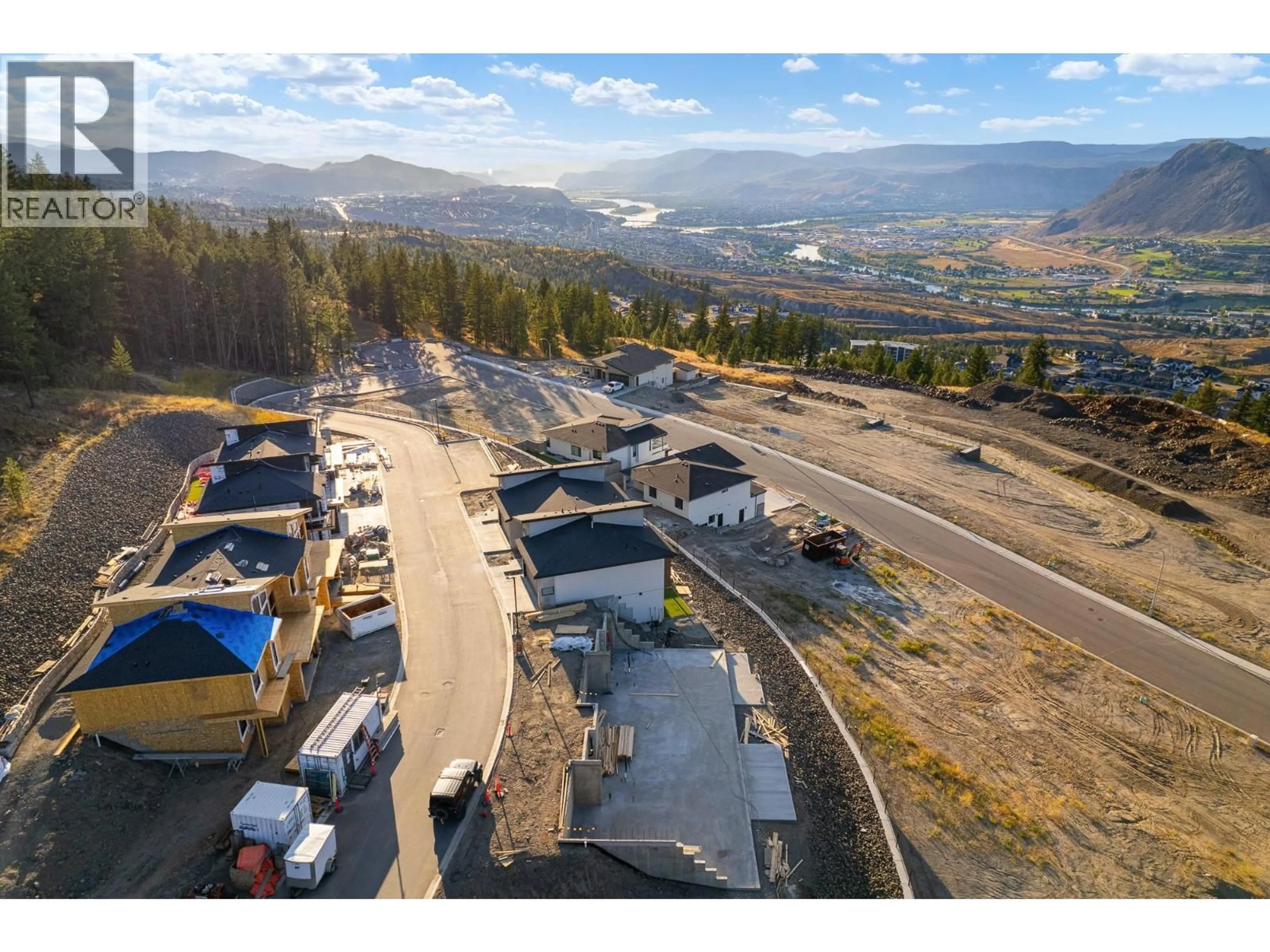 A pic from outside/outdoor area/front of a property/back of a property/a pic from drone, mountain view for 103 - 2400 COLDWATER DRIVE, Kamloops British Columbia V2E0E7