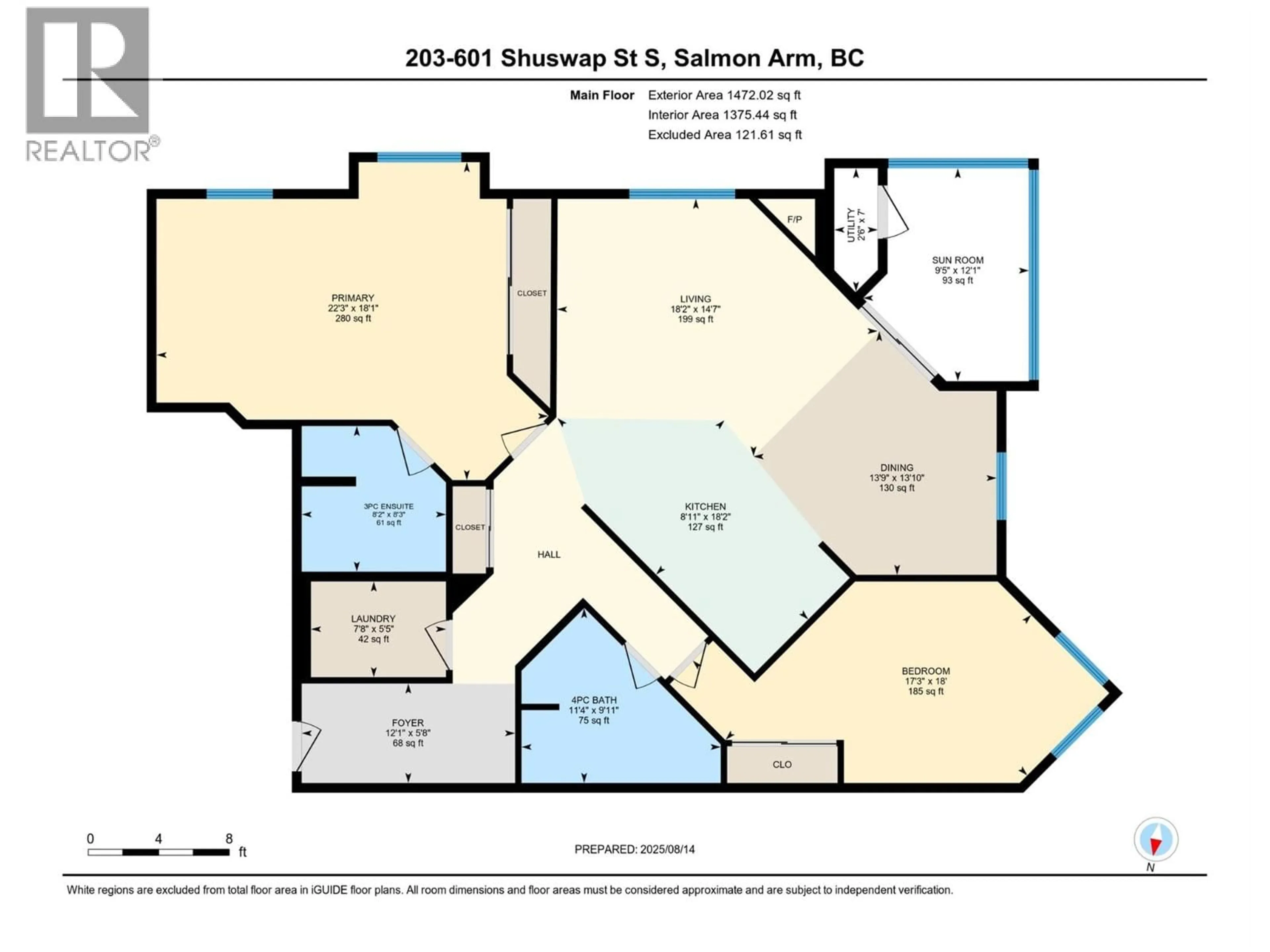 Floor plan for 203 - 611 SHUSWAP STREET SOUTHWEST, Salmon Arm British Columbia V1E0A2