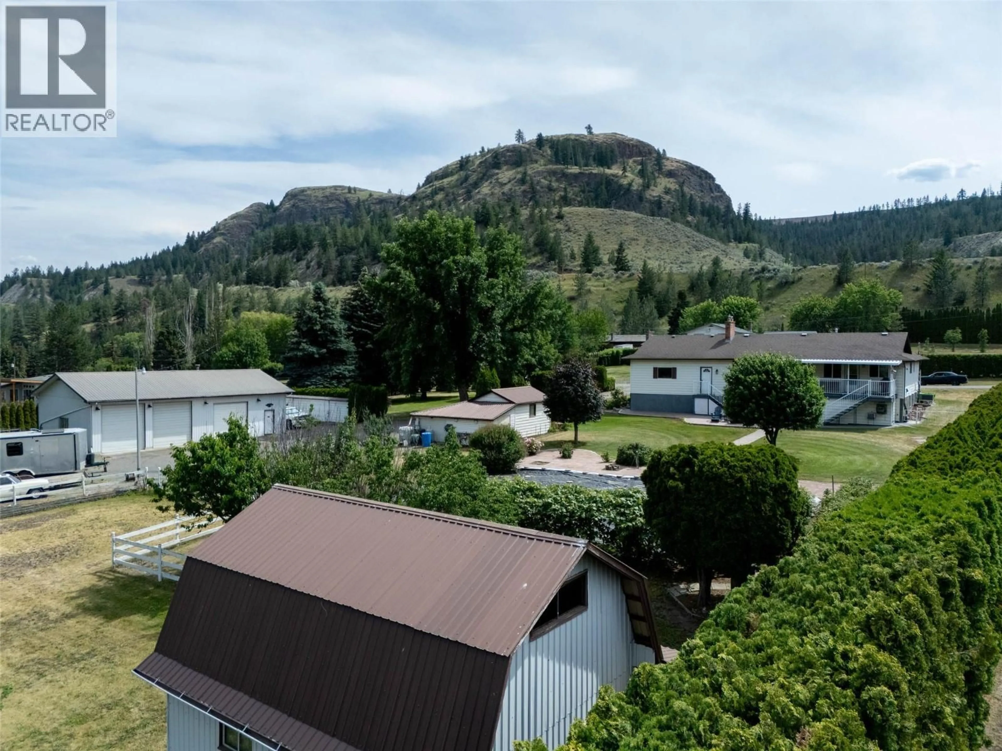 A pic from outside/outdoor area/front of a property/back of a property/a pic from drone, mountain view for 509 DURANGO DRIVE, Kamloops British Columbia V2C6Y5