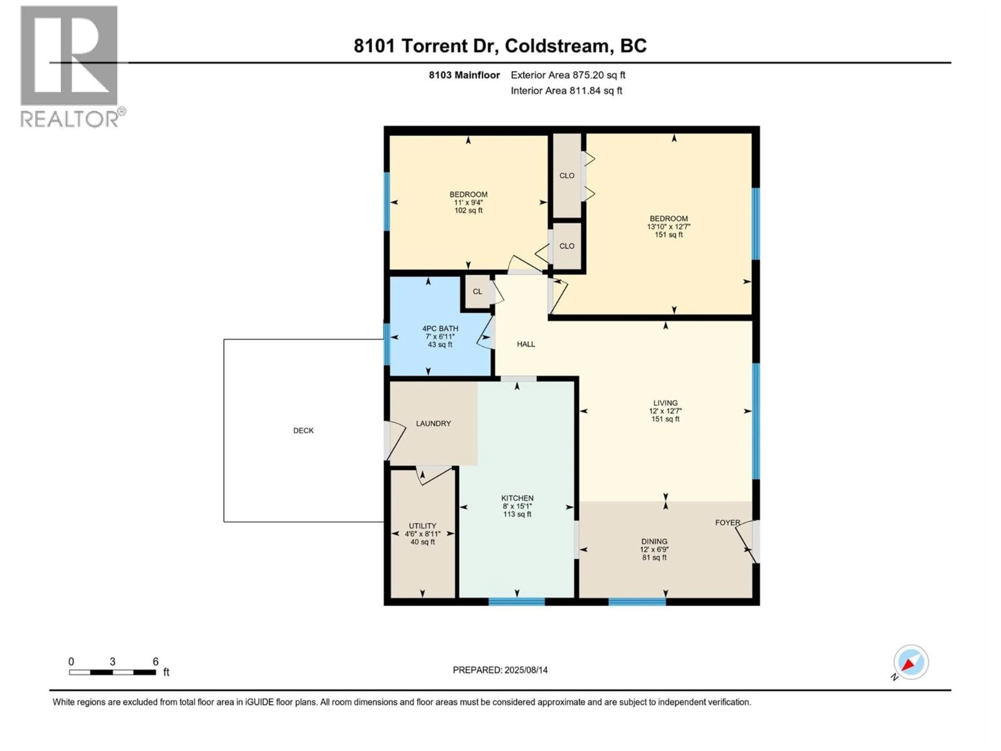 Floor plan for 8101 TORRENT DRIVE, Coldstream British Columbia V1B1J7