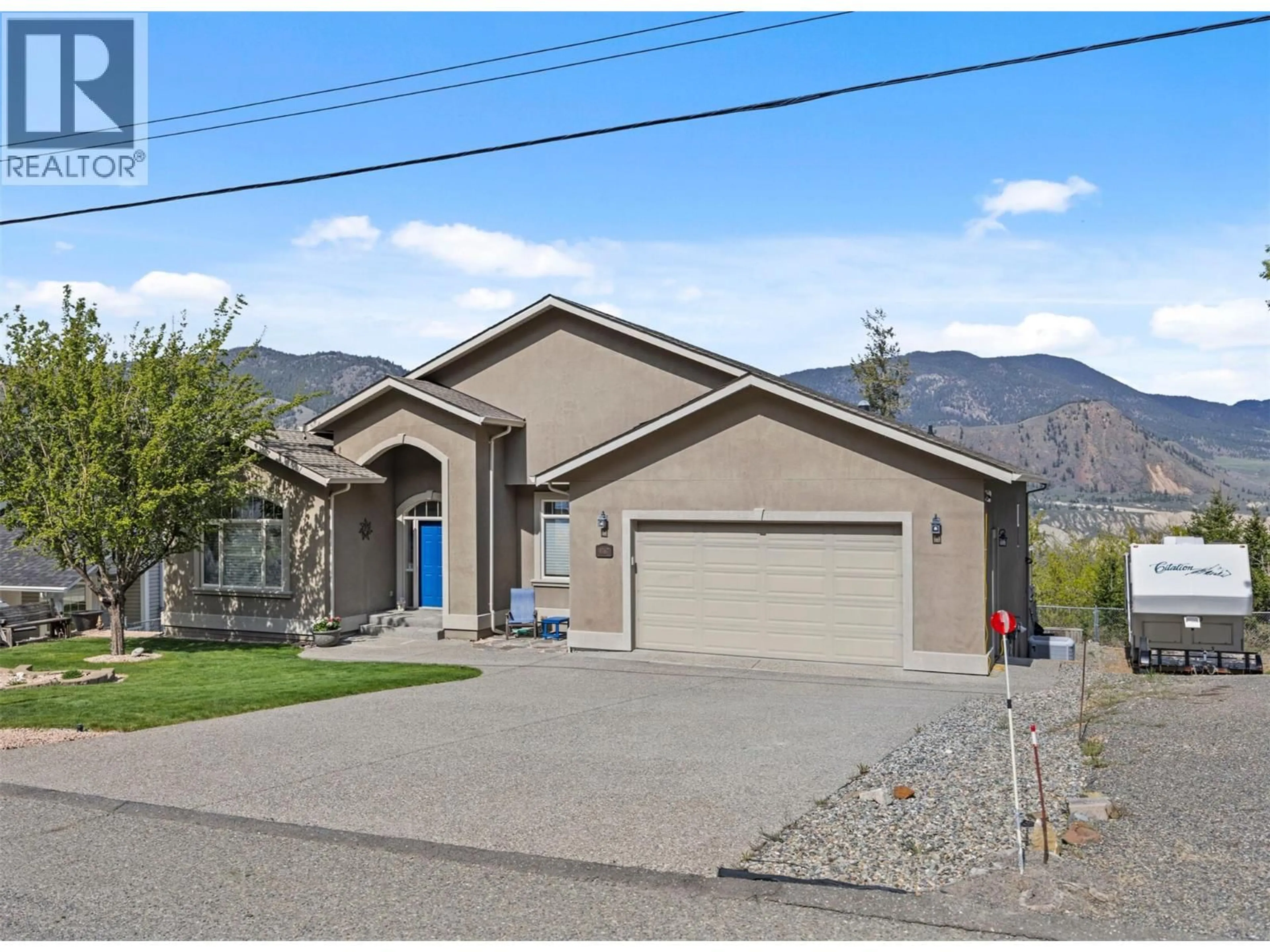 Home with vinyl exterior material, mountain view for 4767 UPLANDS DRIVE, Kamloops British Columbia V2C6S9