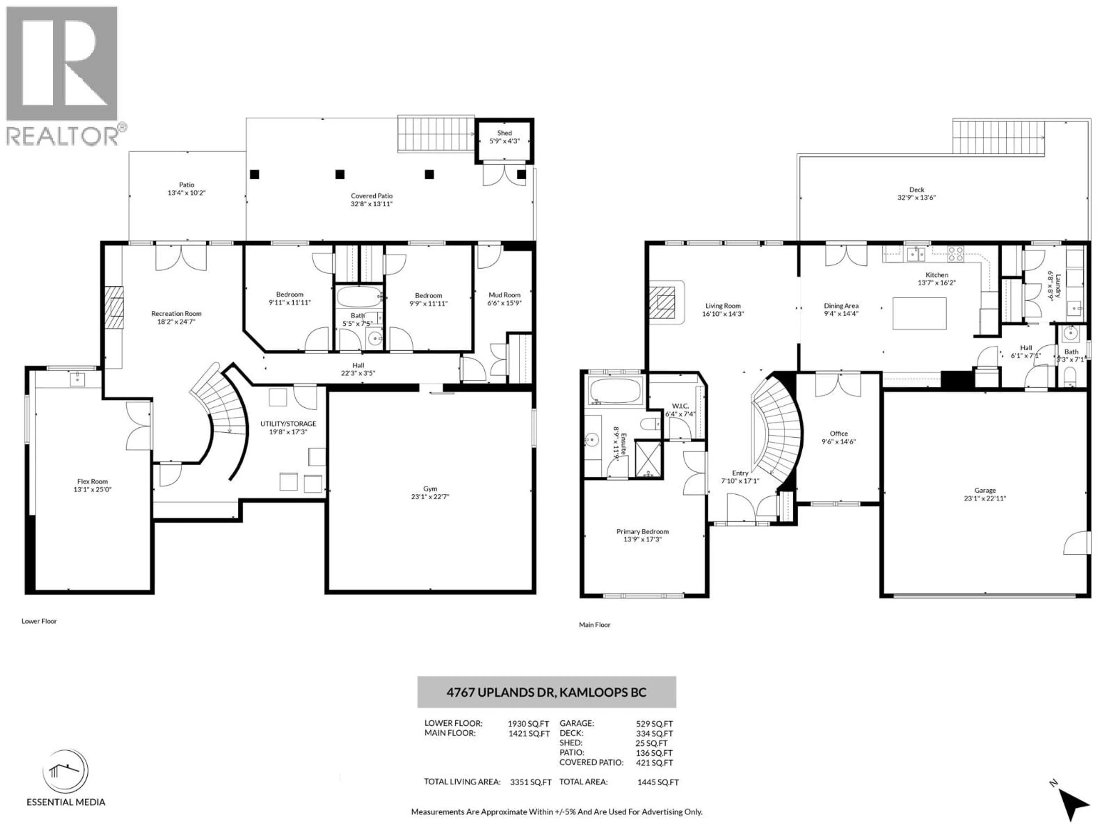 Floor plan for 4767 UPLANDS DRIVE, Kamloops British Columbia V2C6S9