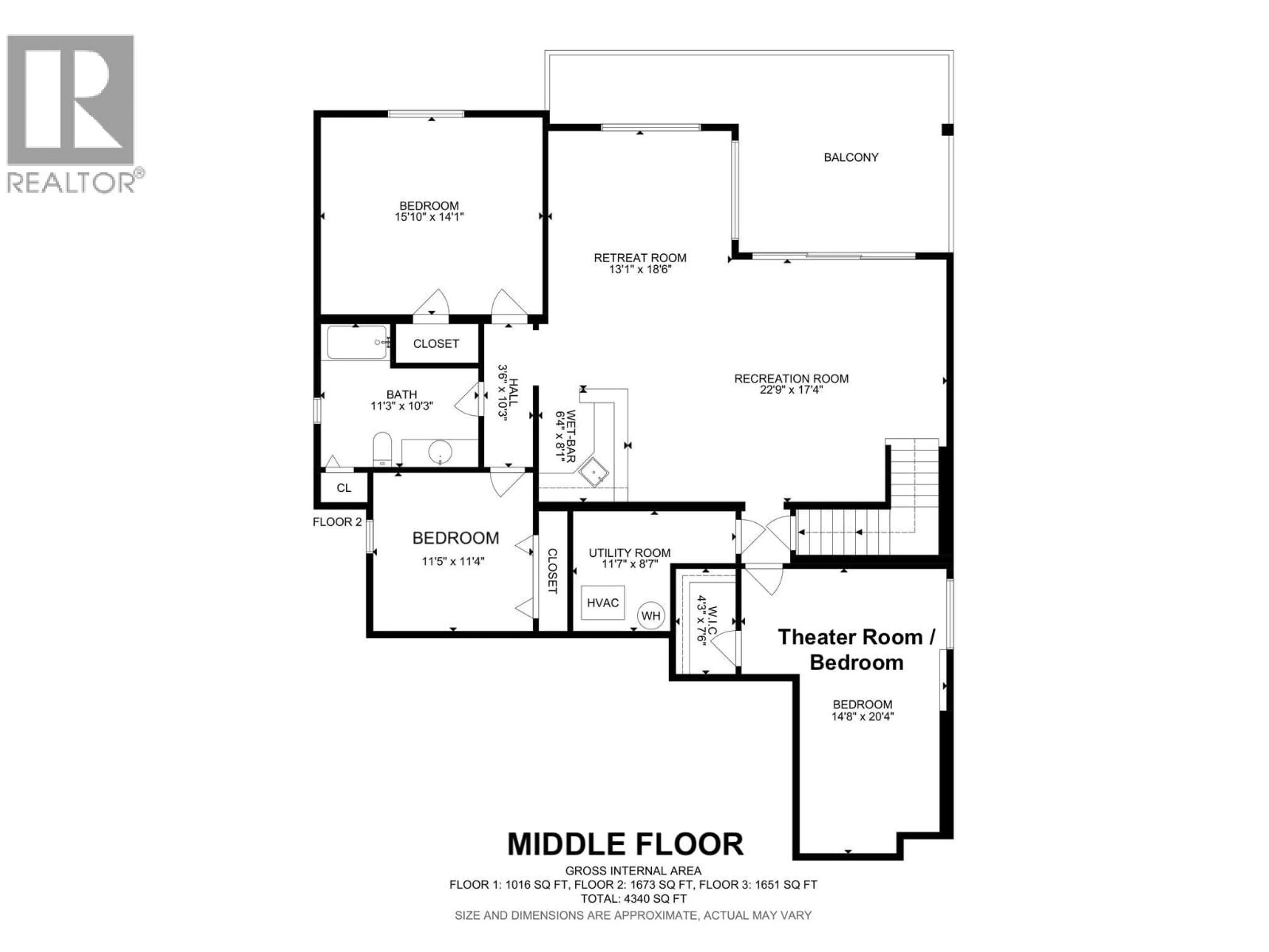 Floor plan for 1347 WILMOT AVENUE, Kelowna British Columbia V1P1P5