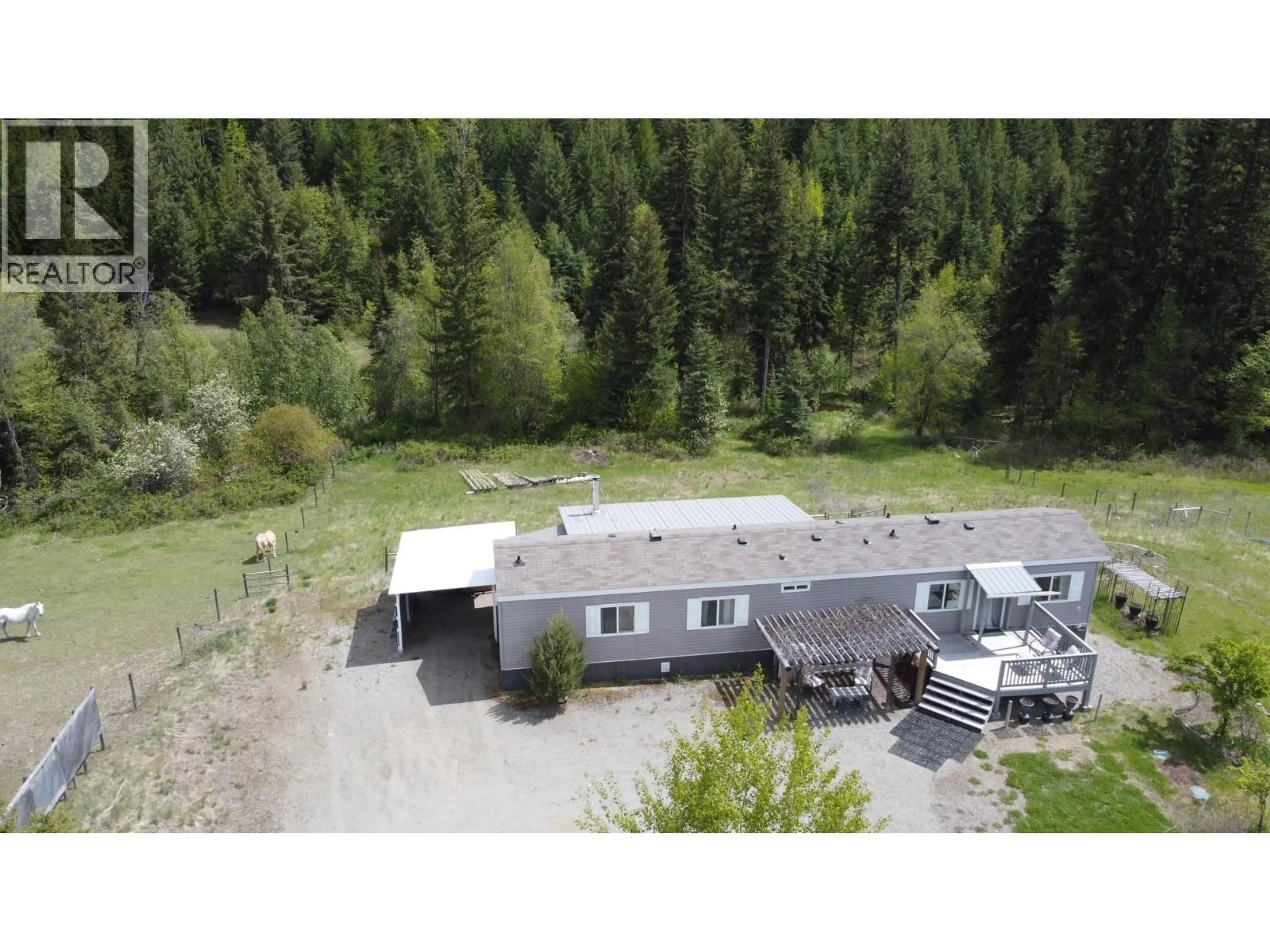 A pic from outside/outdoor area/front of a property/back of a property/a pic from drone, unknown for 1470 MCCARRON CREEK ROAD, Greenwood British Columbia V0H1J0