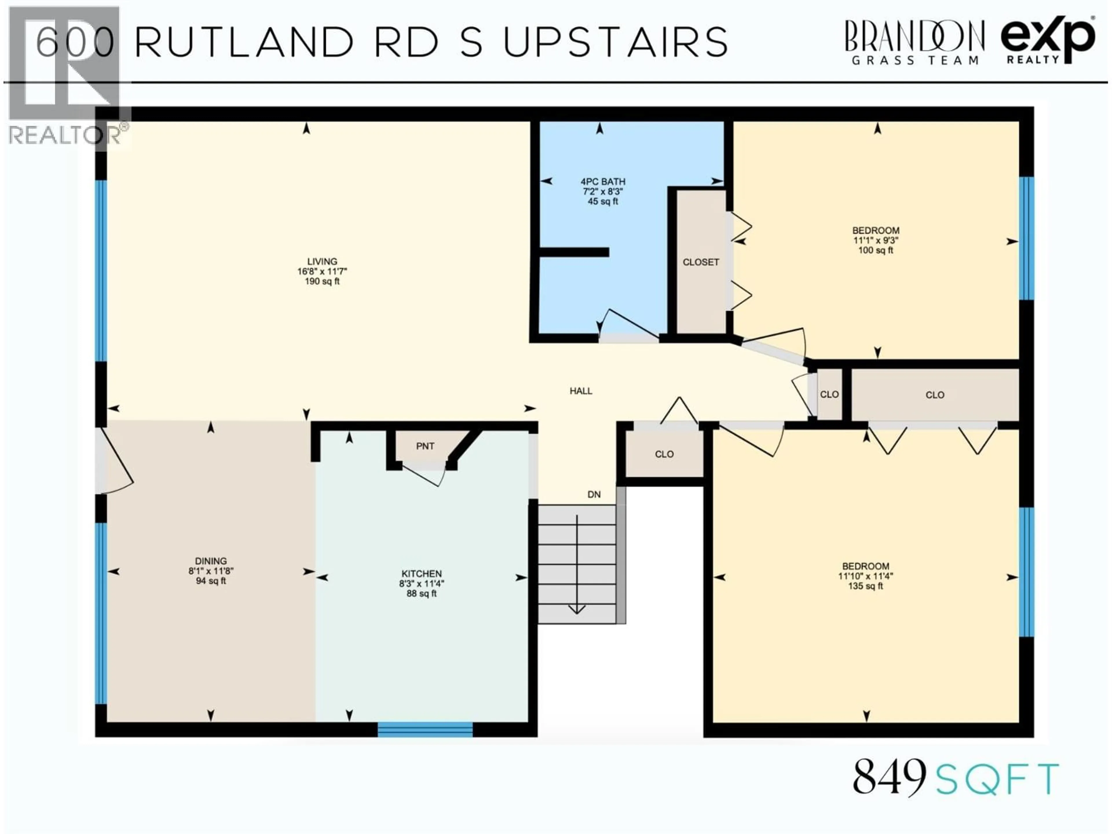 Floor plan for 600/602 RUTLAND ROAD SOUTH, Kelowna British Columbia V1X3A3