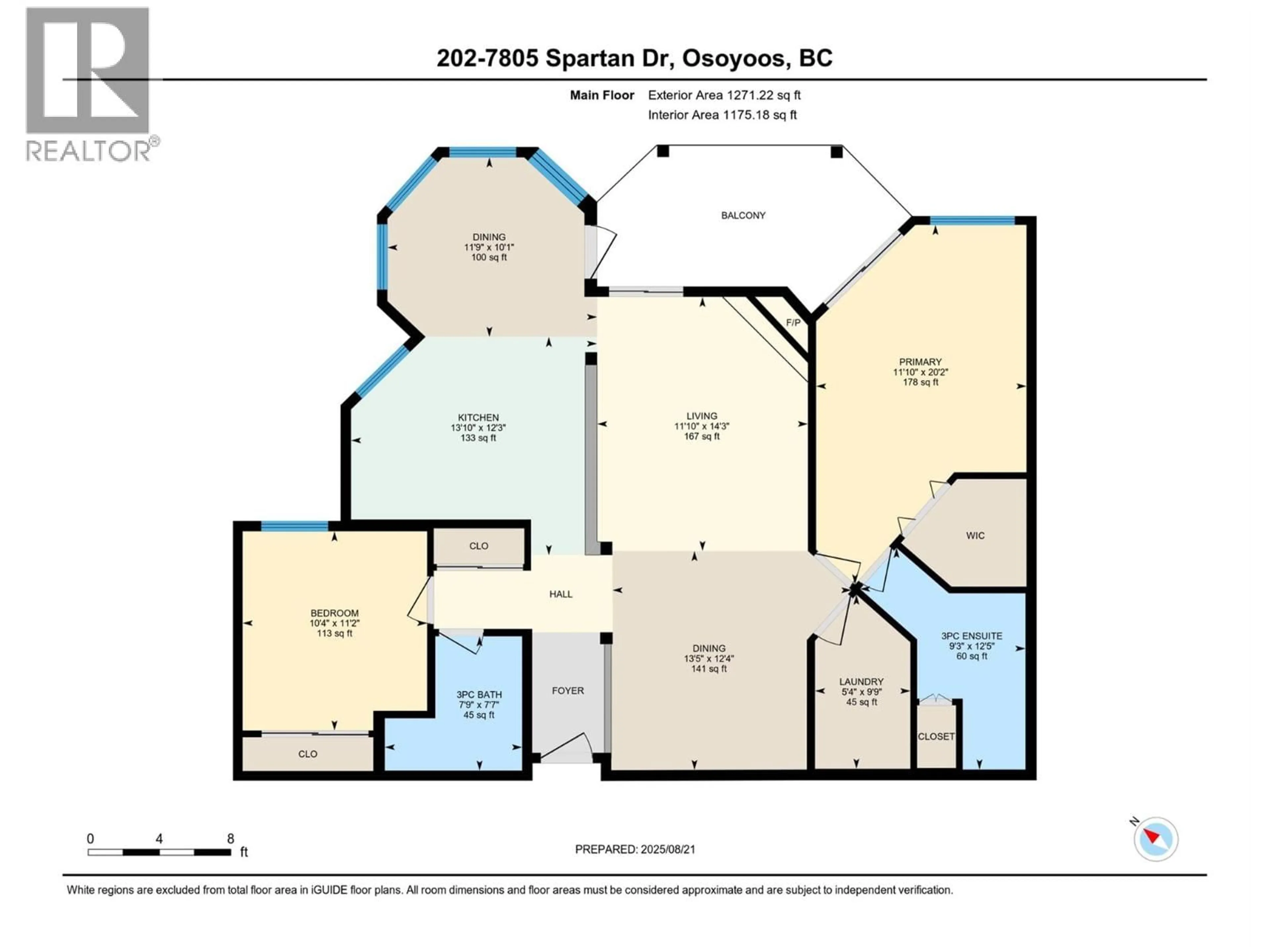 Floor plan for 202 - 7805 SPARTAN DRIVE, Osoyoos British Columbia V0H1V7