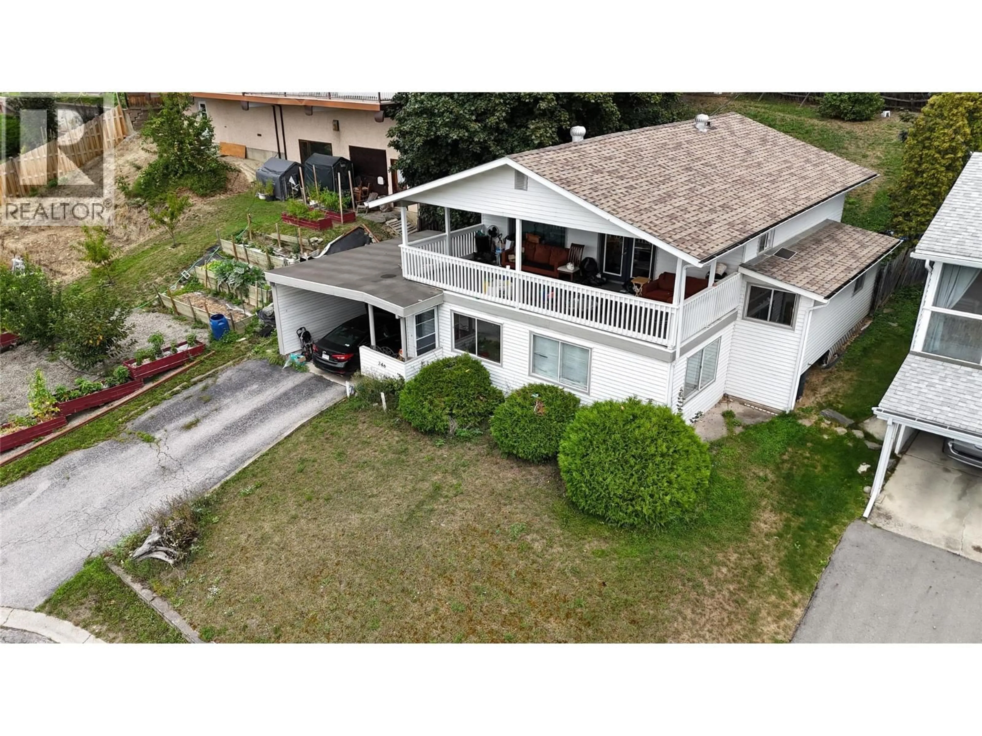 A pic from outside/outdoor area/front of a property/back of a property/a pic from drone, unknown for 246 21ST AVENUE NORTH, Creston British Columbia V0B1G5
