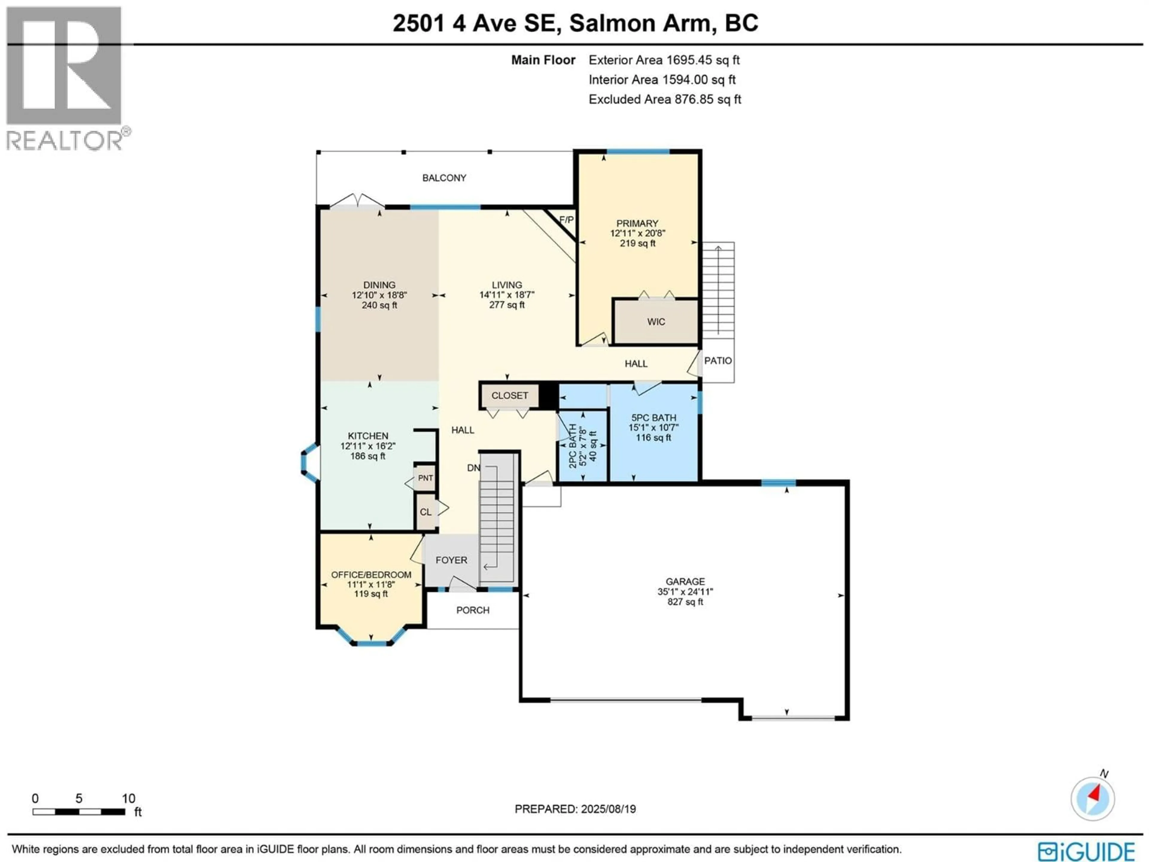 Floor plan for 2501 4 AVENUE SOUTHEAST, Salmon Arm British Columbia V1E1K7