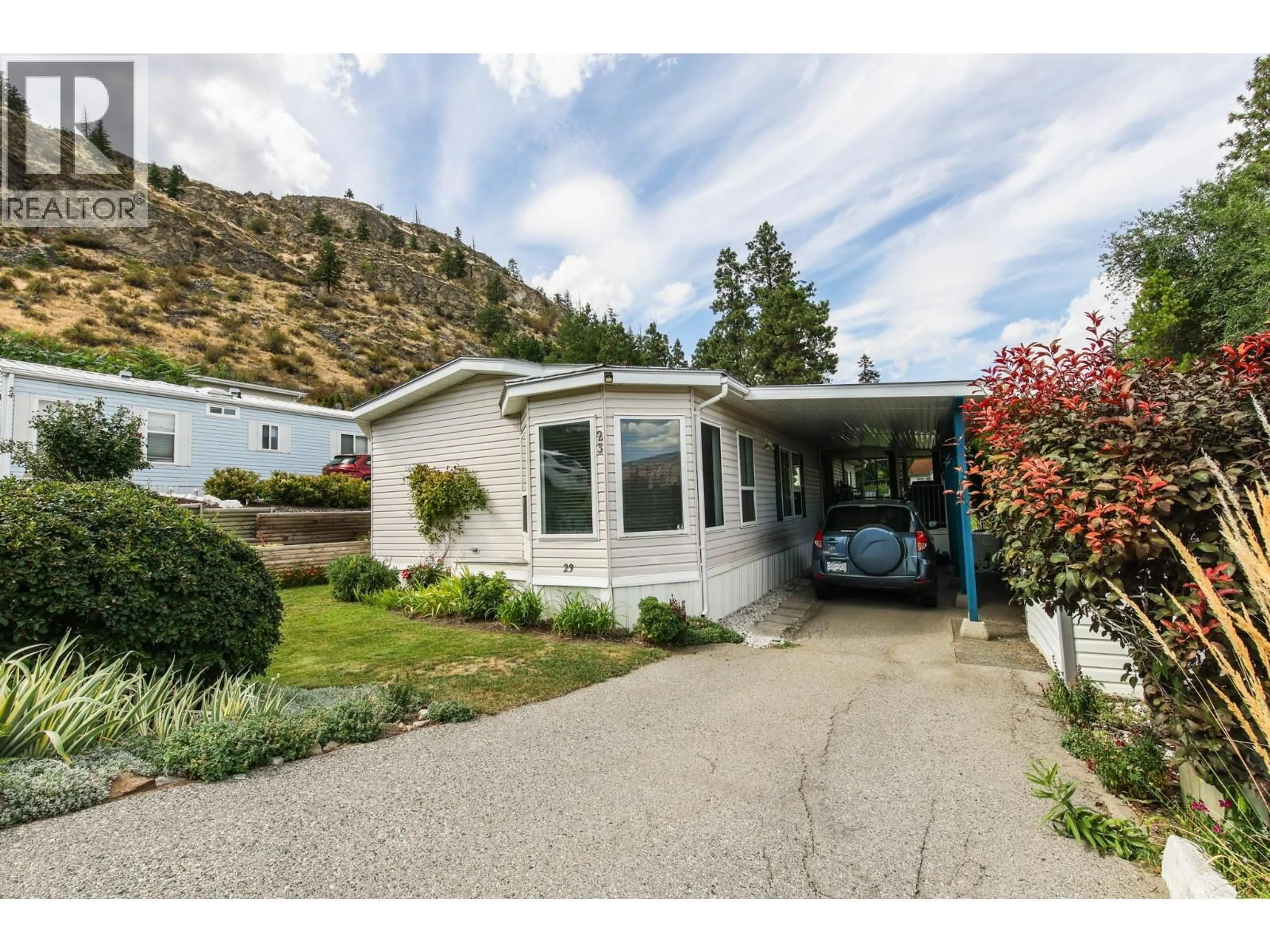 Home with vinyl exterior material, mountain view for 23 - 6822 LEIGHTON CRESCENT, Oliver British Columbia V0H1T2