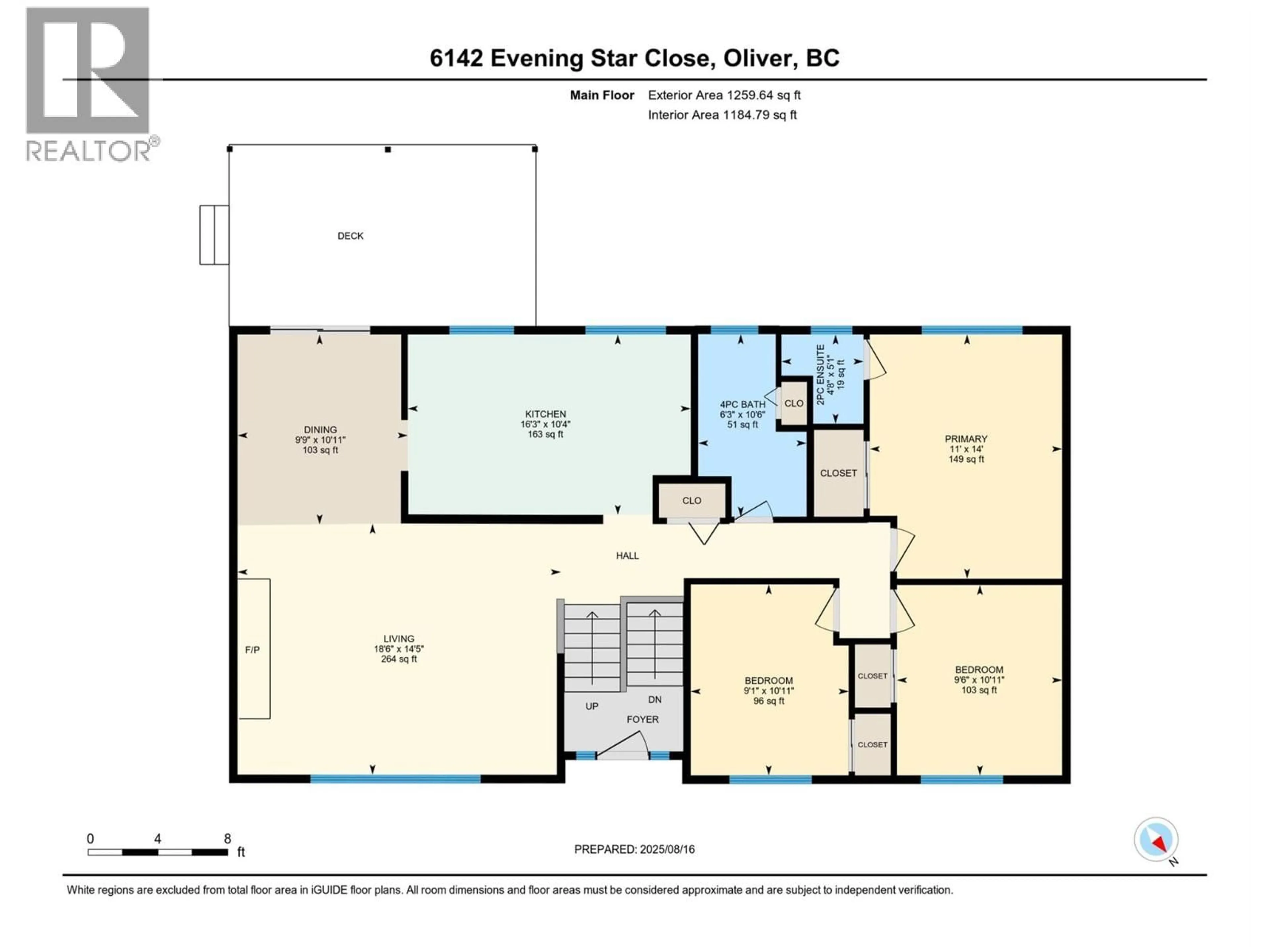 Floor plan for 6142 EVENINGSTAR CLOSE, Oliver British Columbia V0H1T0