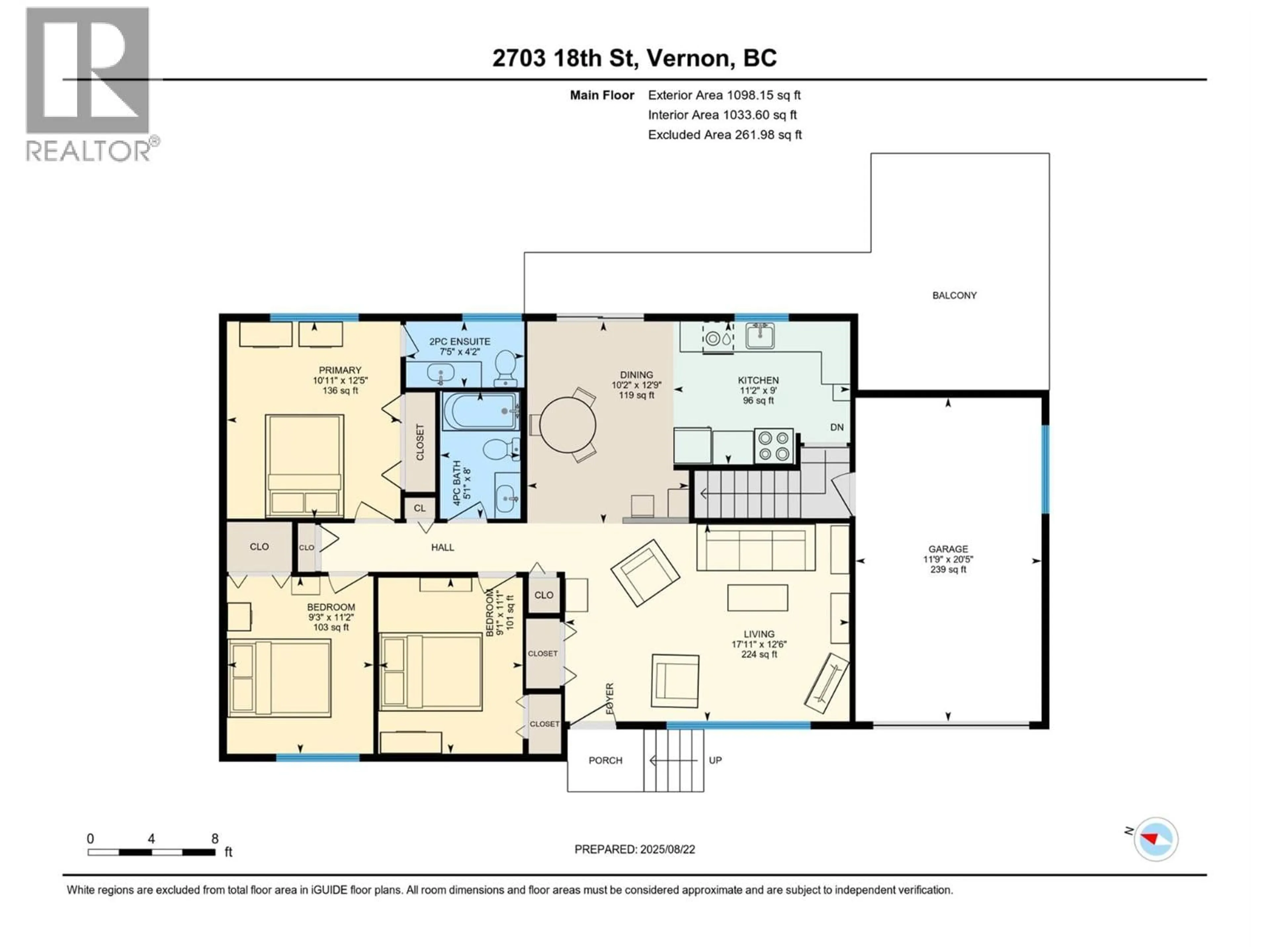 Floor plan for 2703 18 STREET, Vernon British Columbia V1T8V8