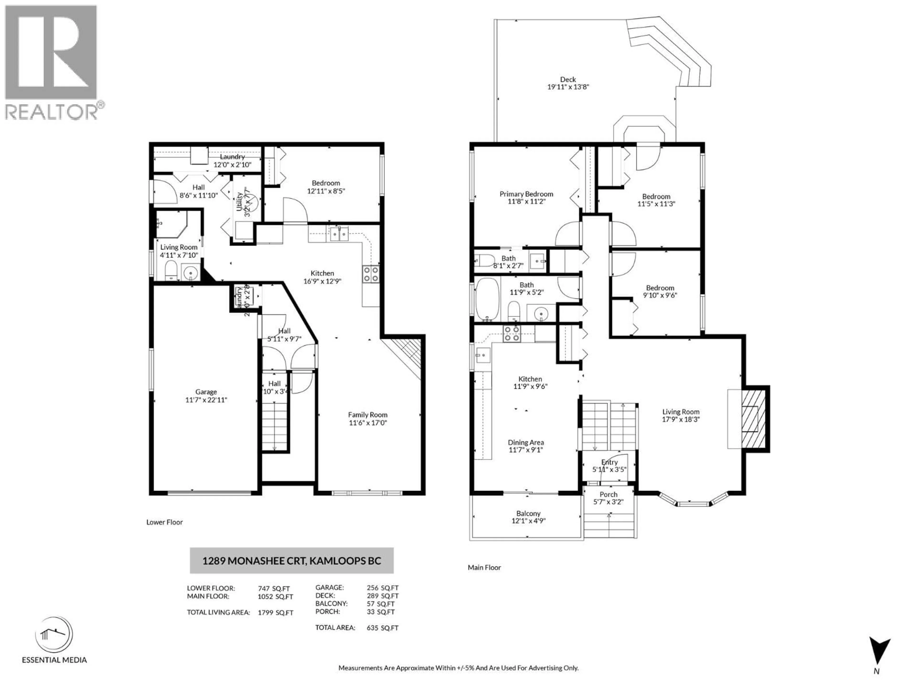 Floor plan for 1289 MONASHEE COURT, Kamloops British Columbia V2C6B4