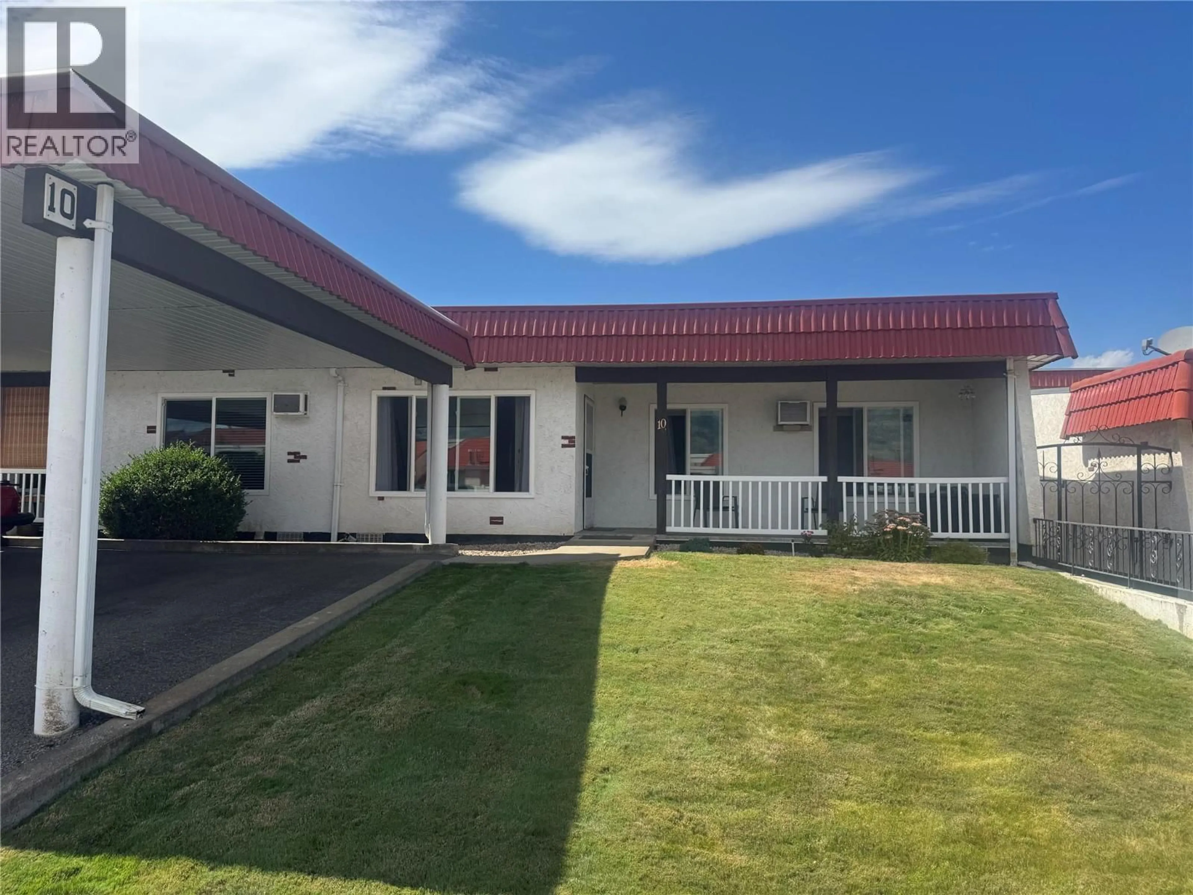 A pic from outside/outdoor area/front of a property/back of a property/a pic from drone, unknown for 10 - 8010 VEDETTE DRIVE, Osoyoos British Columbia V0H1V2