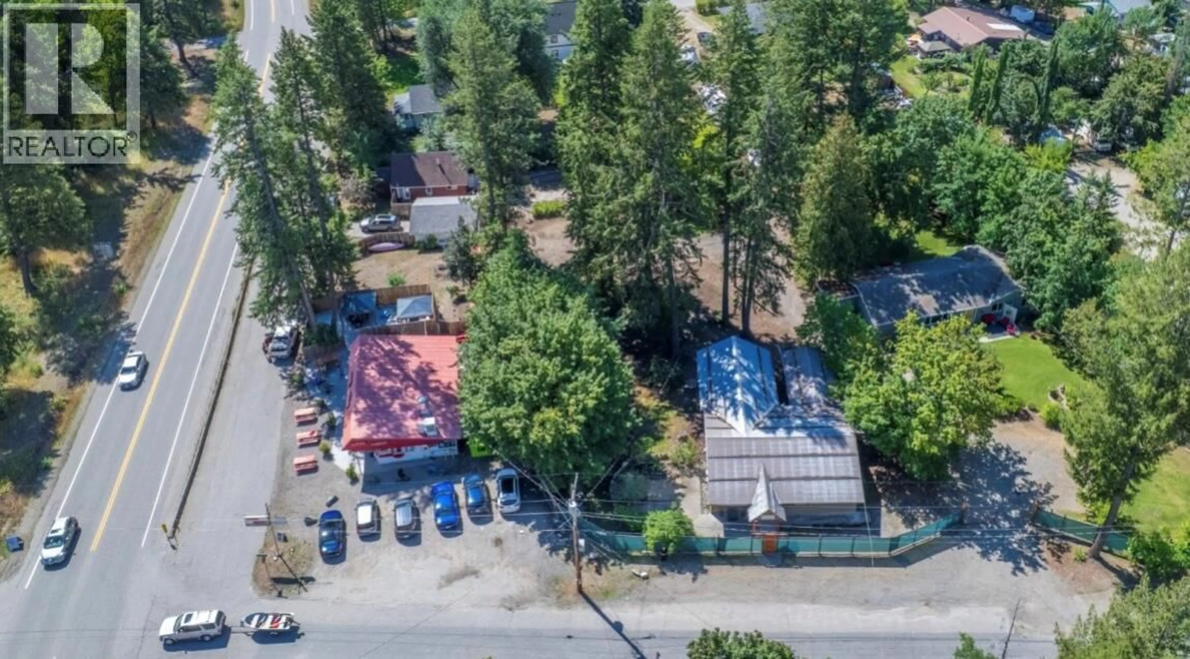 A pic from outside/outdoor area/front of a property/back of a property/a pic from drone, unknown for 9&11 KINGSLEY ROAD, Christina Lake British Columbia V0H1E0