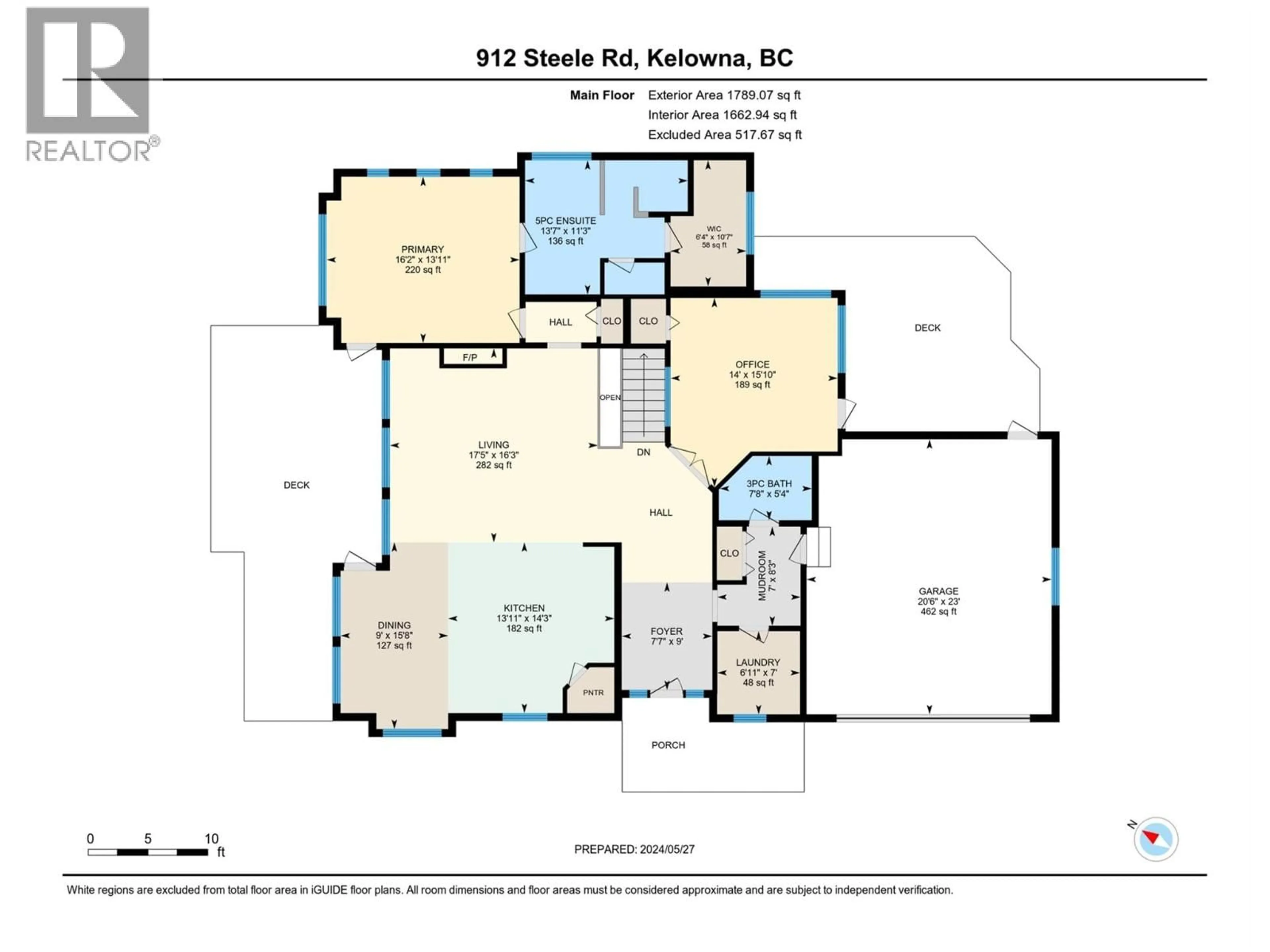 Floor plan for 912 STEELE ROAD, Kelowna British Columbia V1W4X1