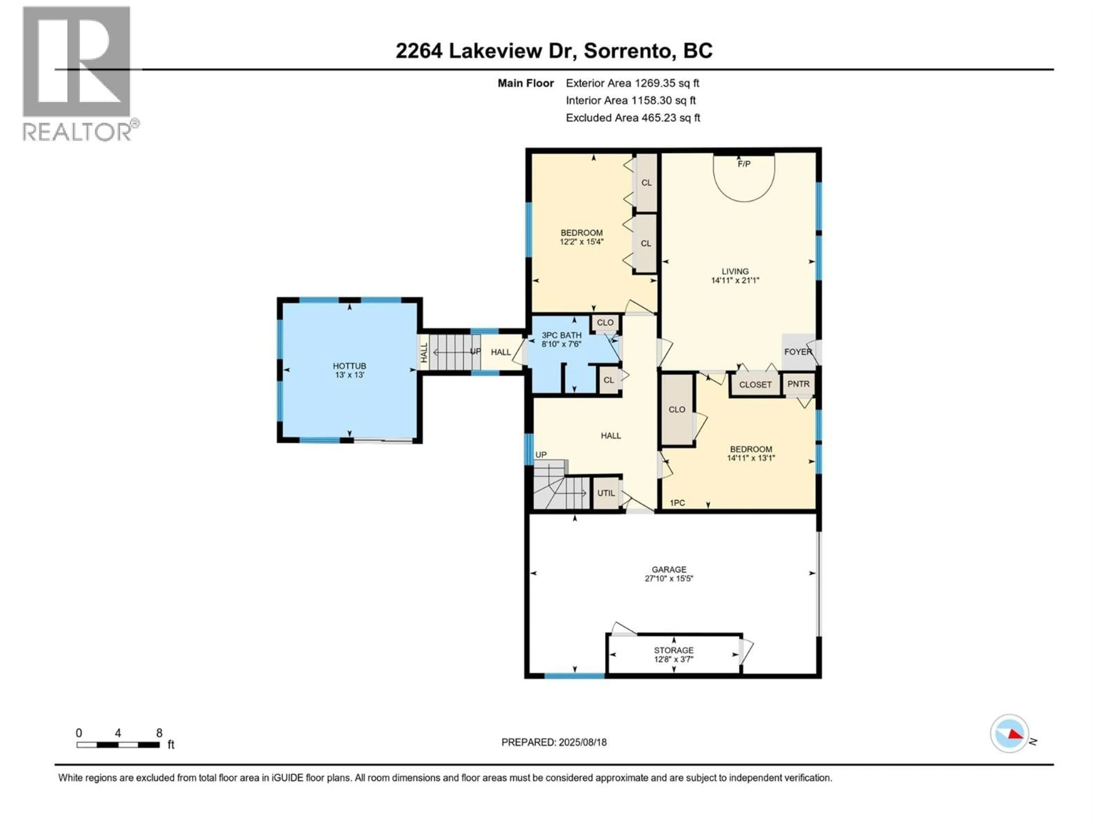 Floor plan for 2264 LAKEVIEW DRIVE, Sorrento British Columbia V0E2W2