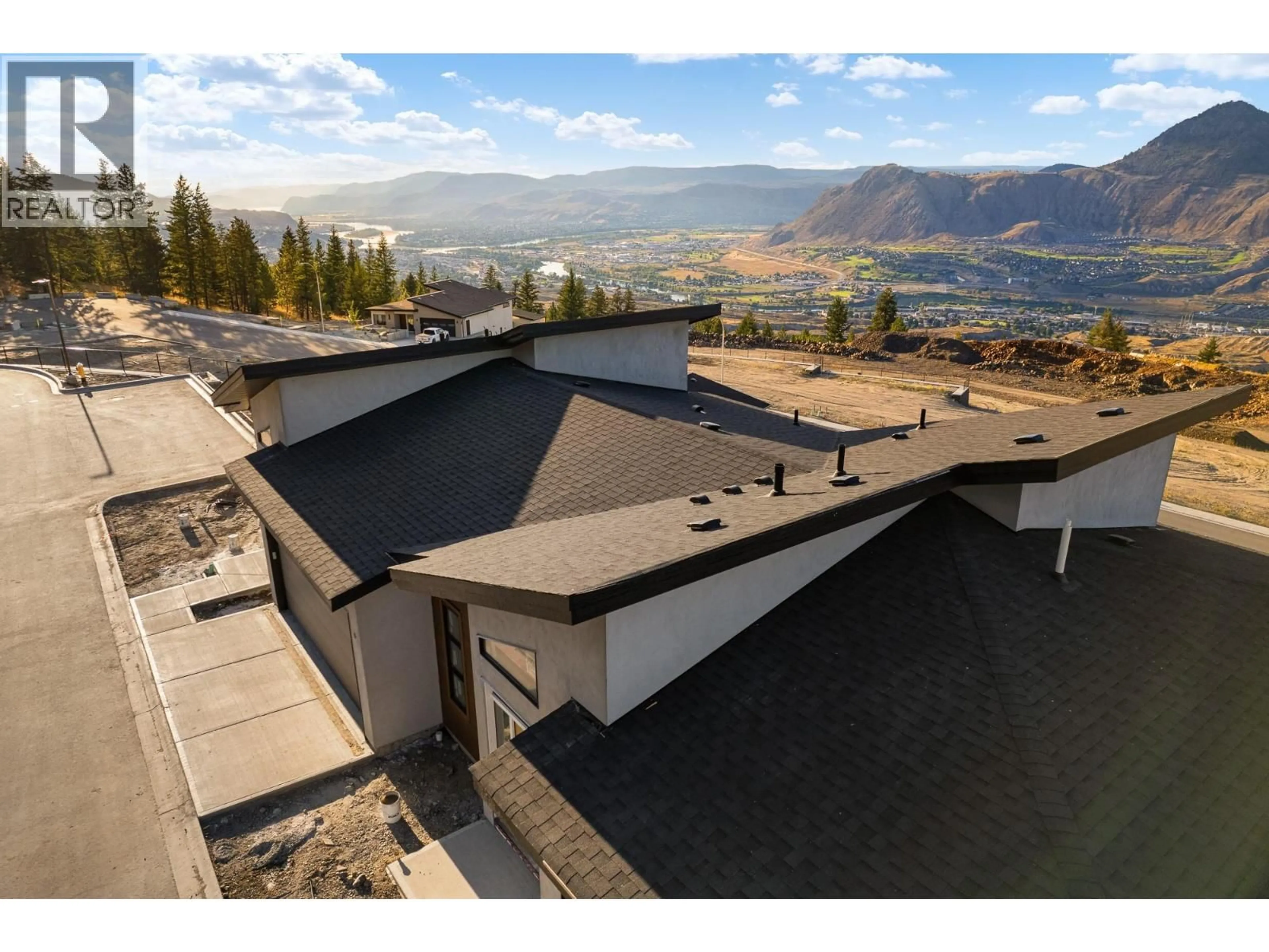 A pic from outside/outdoor area/front of a property/back of a property/a pic from drone, mountain view for 138 - 2400 COLDWATER DRIVE, Kamloops British Columbia V2E0E7