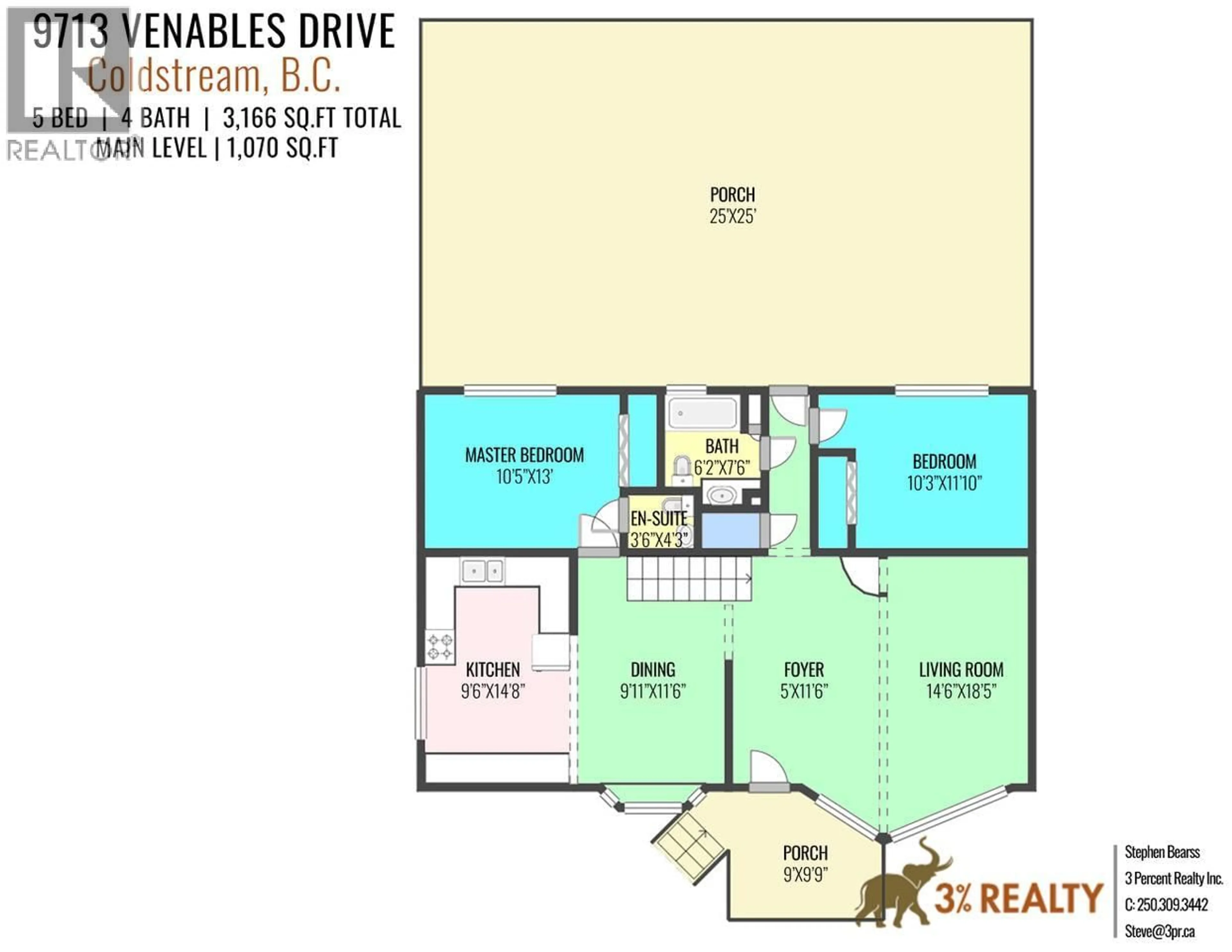 Floor plan for 9713 VENABLES DRIVE, Coldstream British Columbia V1B2K1