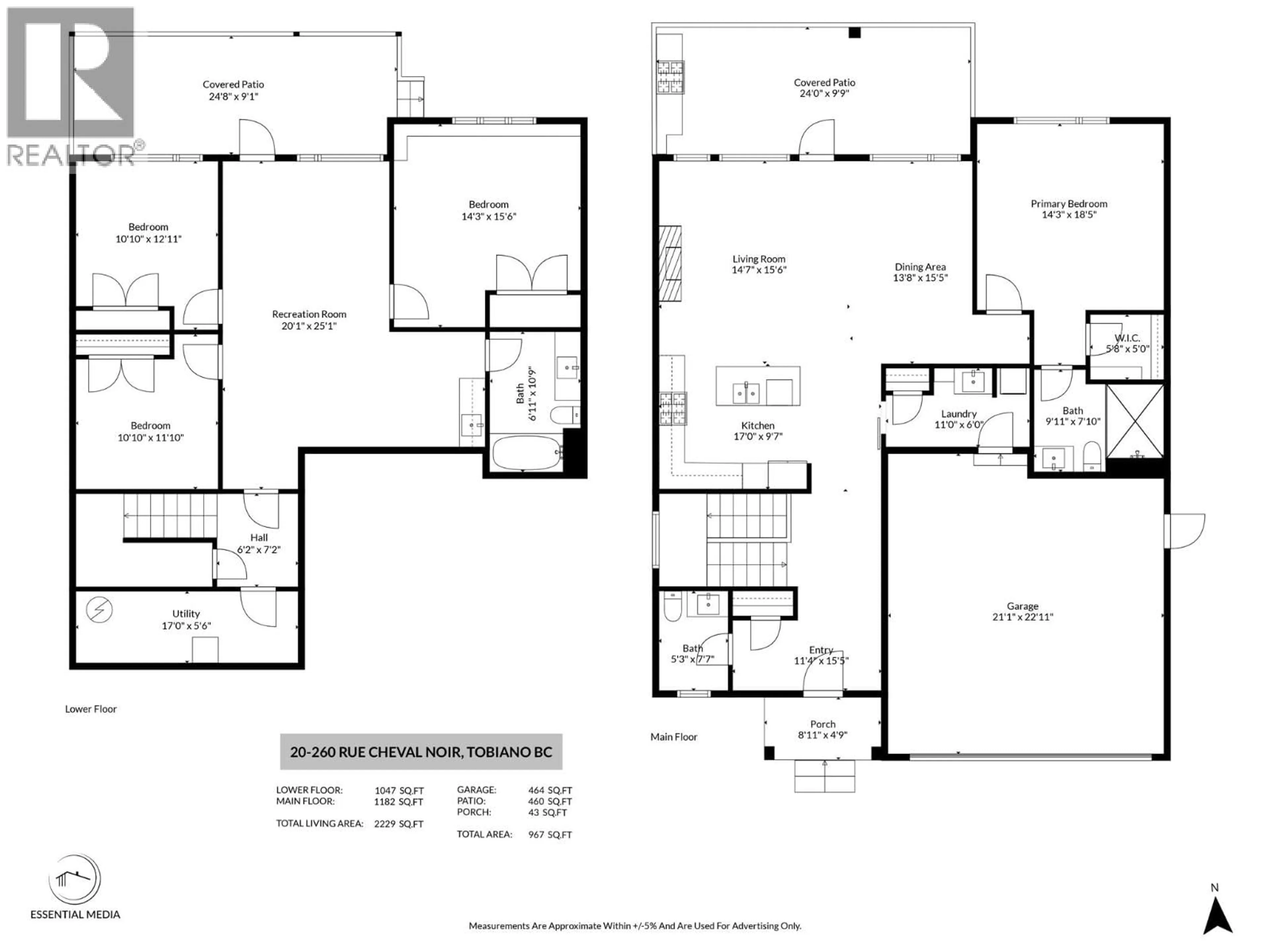 Floor plan for 20 - 260 RUE CHEVAL NOIR OTHER, Kamloops British Columbia V1S0G1