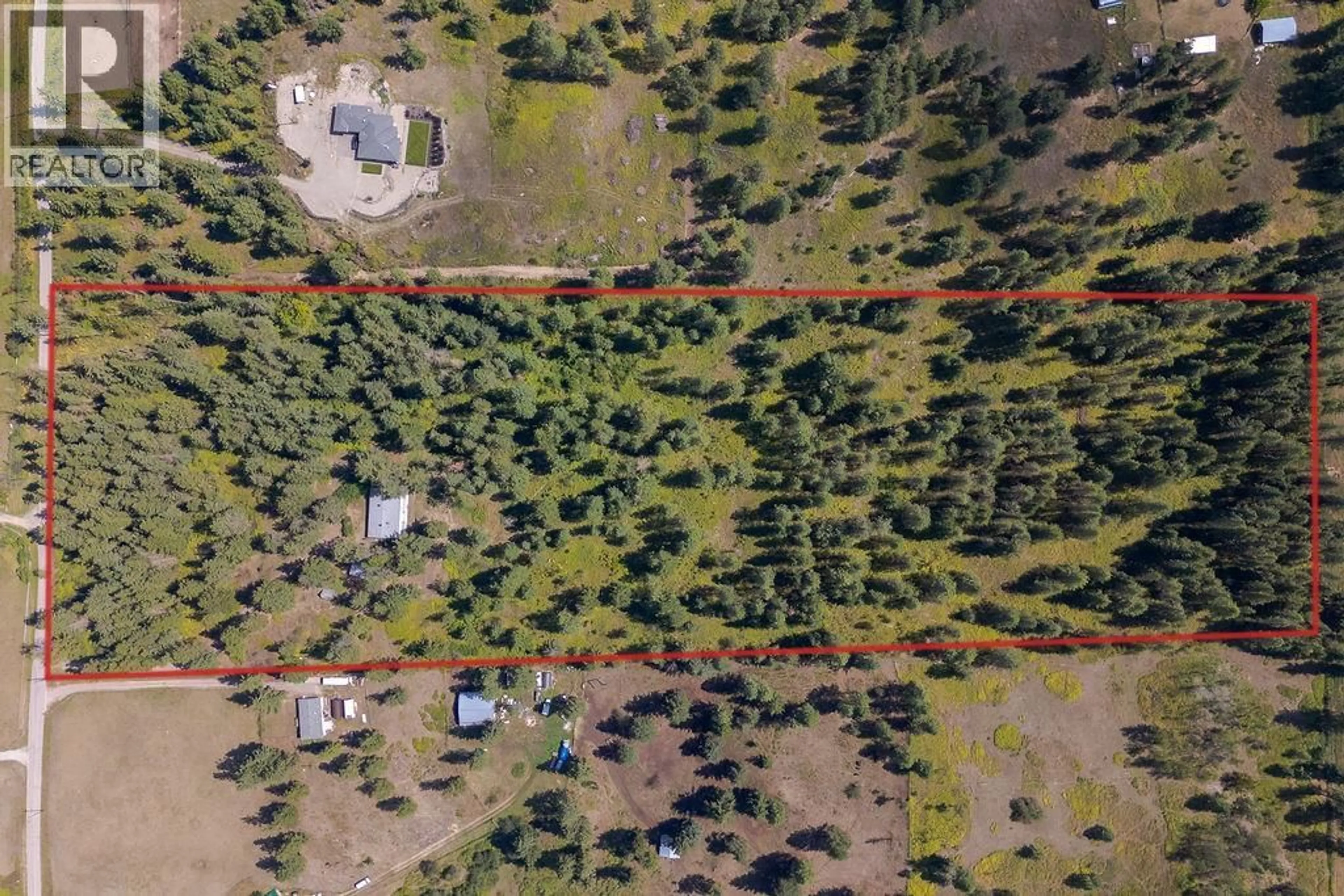 A pic from outside/outdoor area/front of a property/back of a property/a pic from drone, forest/trees view for 4340 SHARP ROAD, Armstrong British Columbia V4Y0V6