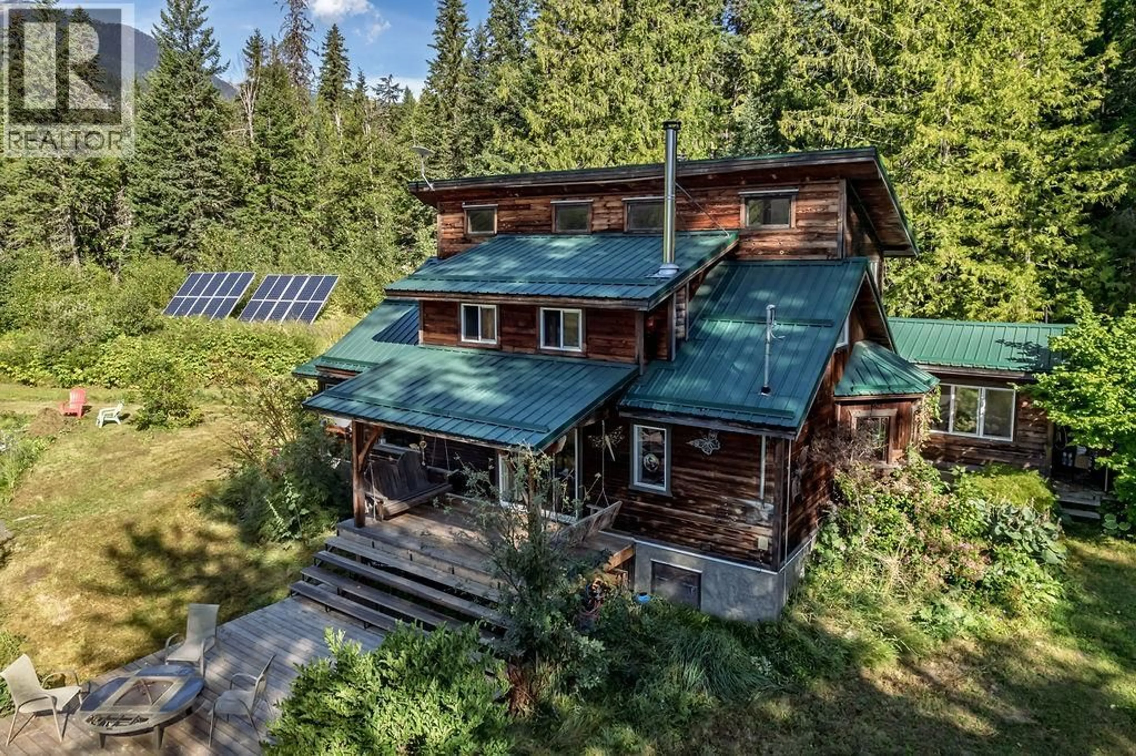 A pic from outside/outdoor area/front of a property/back of a property/a pic from drone, building for 277 MEADOW CREEK ROAD, Meadow Creek British Columbia V0G1N0