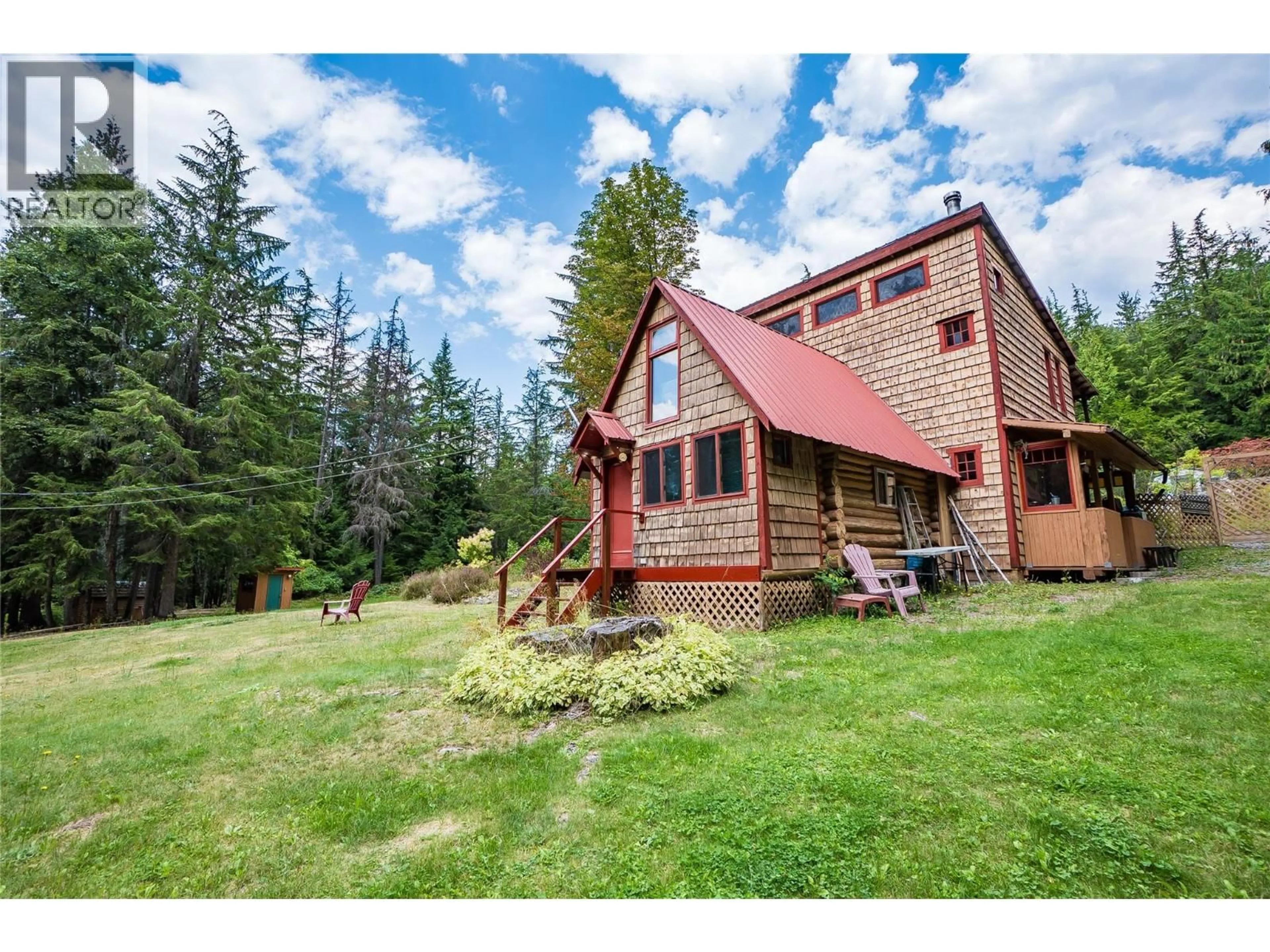 A pic from outside/outdoor area/front of a property/back of a property/a pic from drone, unknown for 8780 MARTENS ROAD, Slocan British Columbia V0G2C0