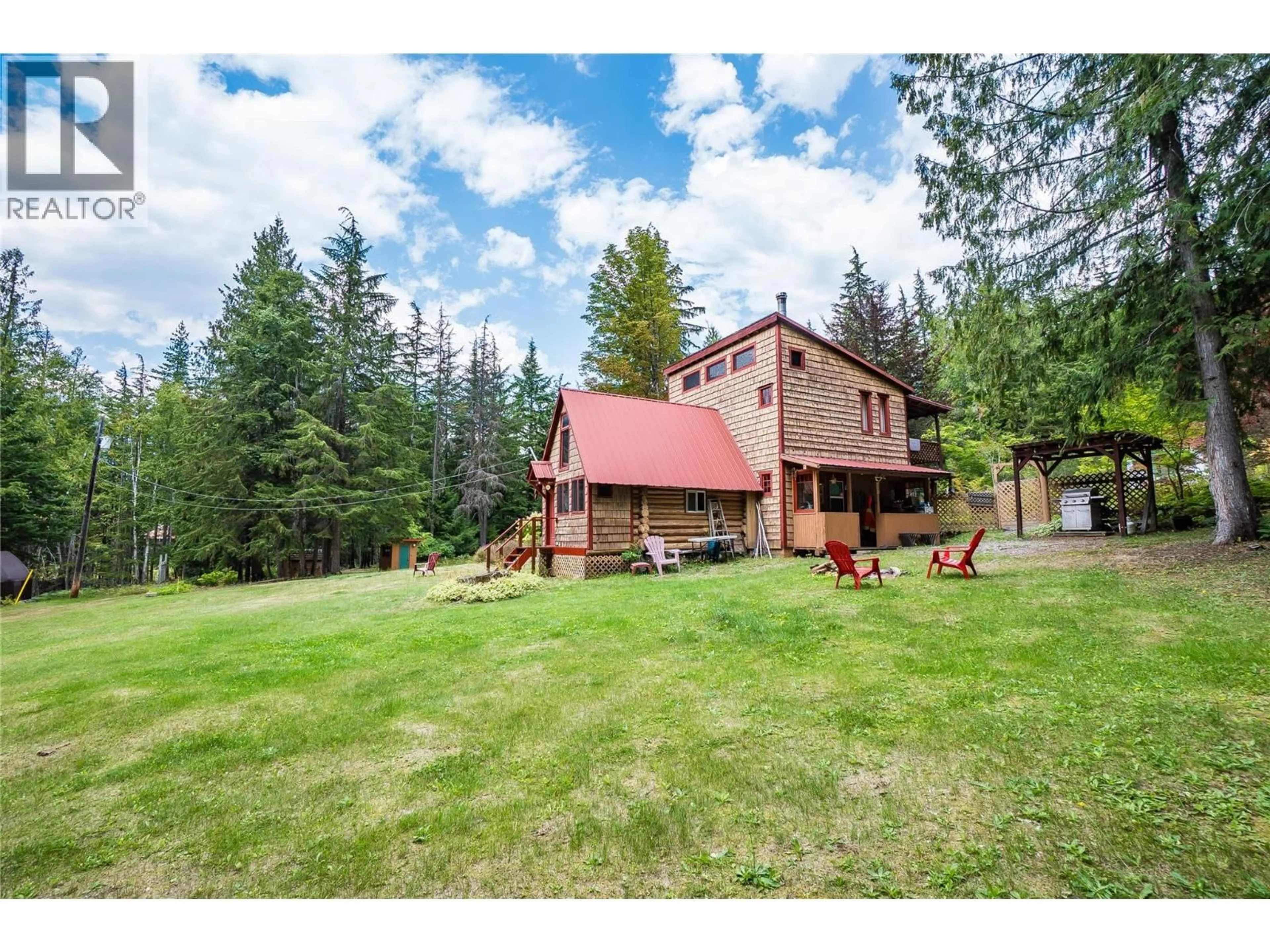 A pic from outside/outdoor area/front of a property/back of a property/a pic from drone, unknown for 8780 MARTENS ROAD, Slocan British Columbia V0G2C0