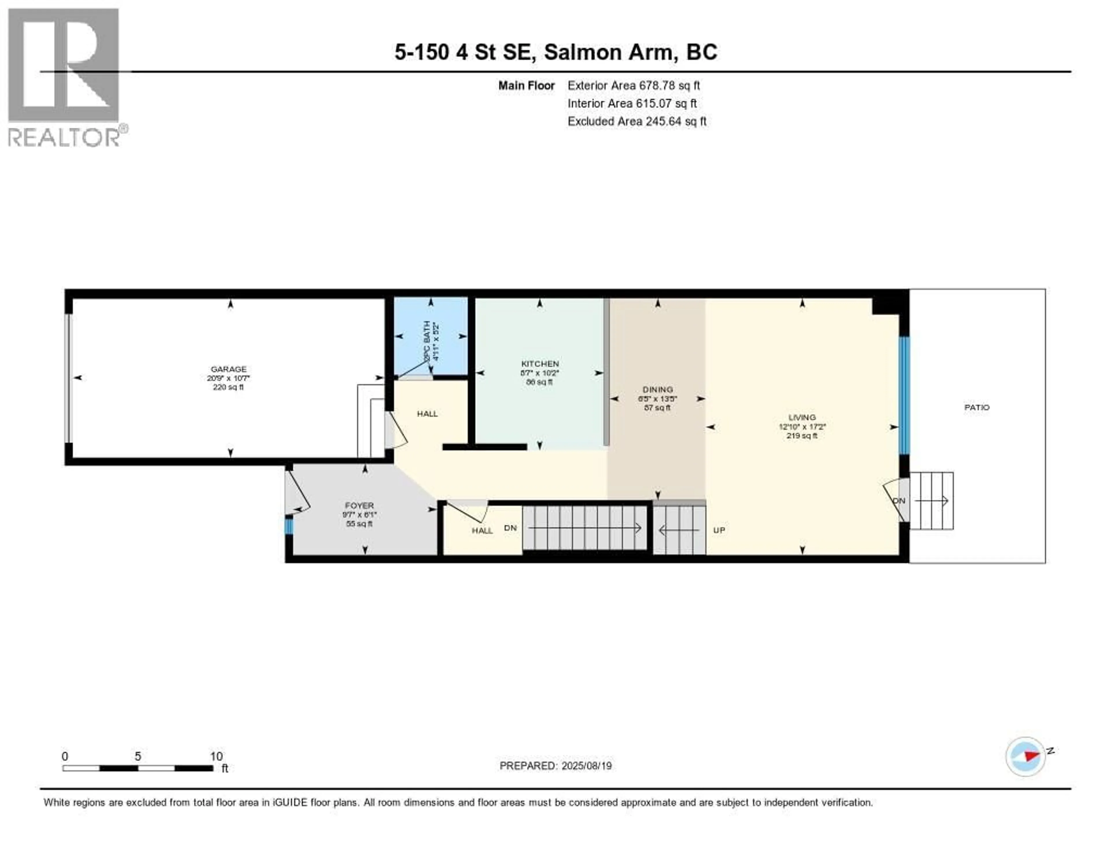 Floor plan for 5 - 150 4 STREET SOUTHEAST, Salmon Arm British Columbia V1E1H7