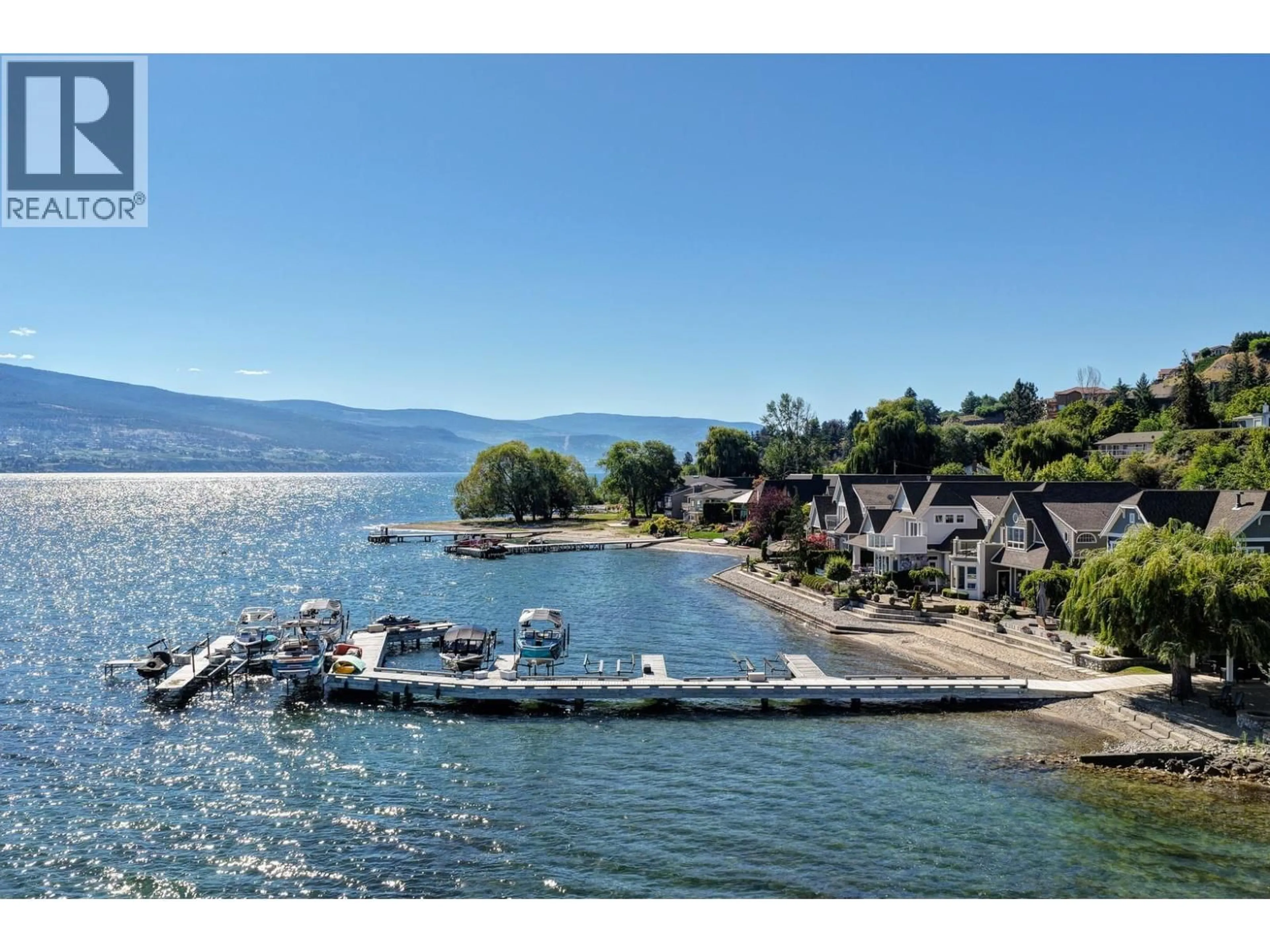 A pic from outside/outdoor area/front of a property/back of a property/a pic from drone, water/lake/river/ocean view for 10 - 15419 LAKESHORE DRIVE NORTH, Summerland British Columbia V0H1Z6