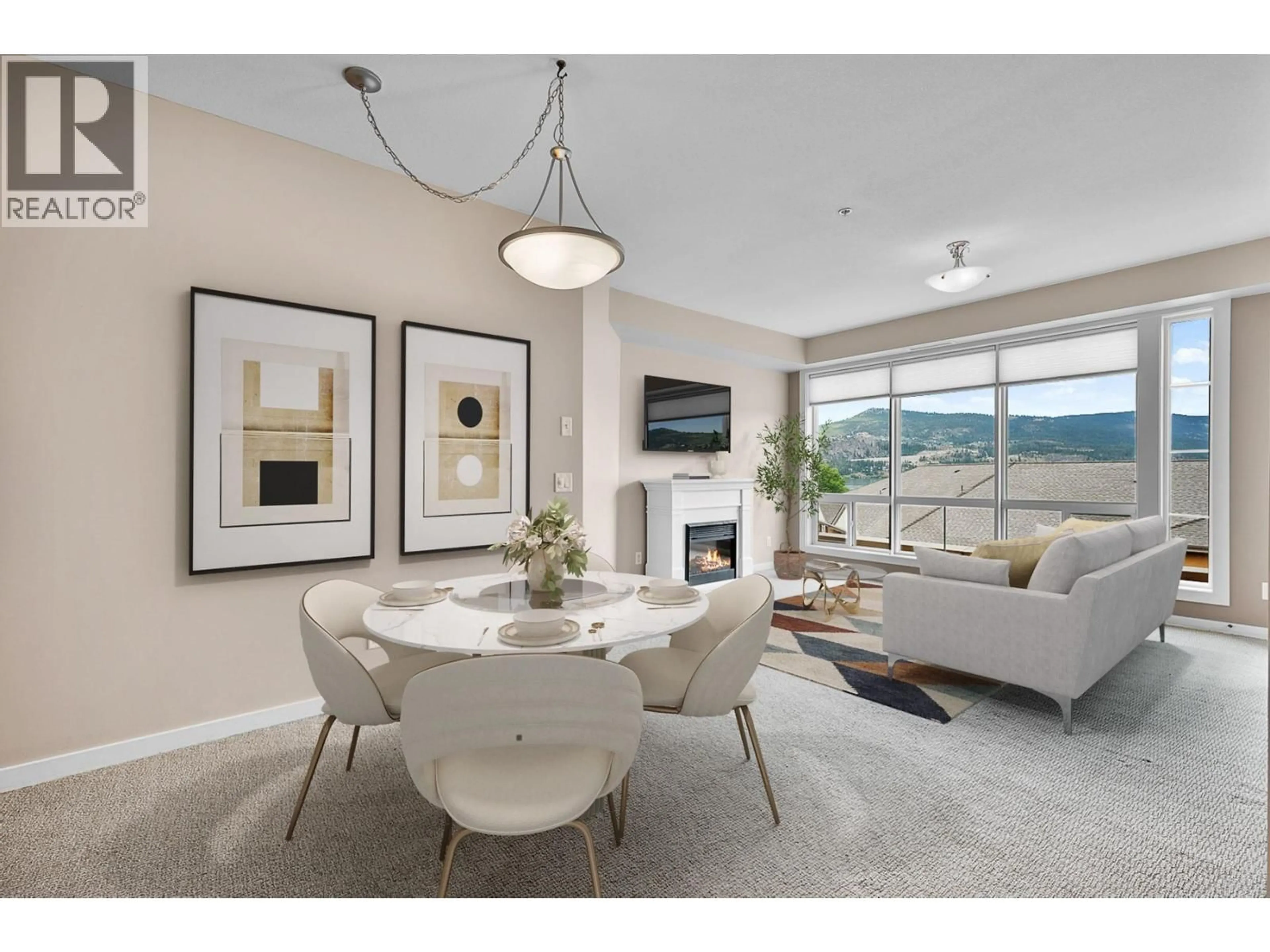 Living room with furniture, unknown for 414 - 3550 WOODSDALE ROAD, Lake Country British Columbia V4V2P5