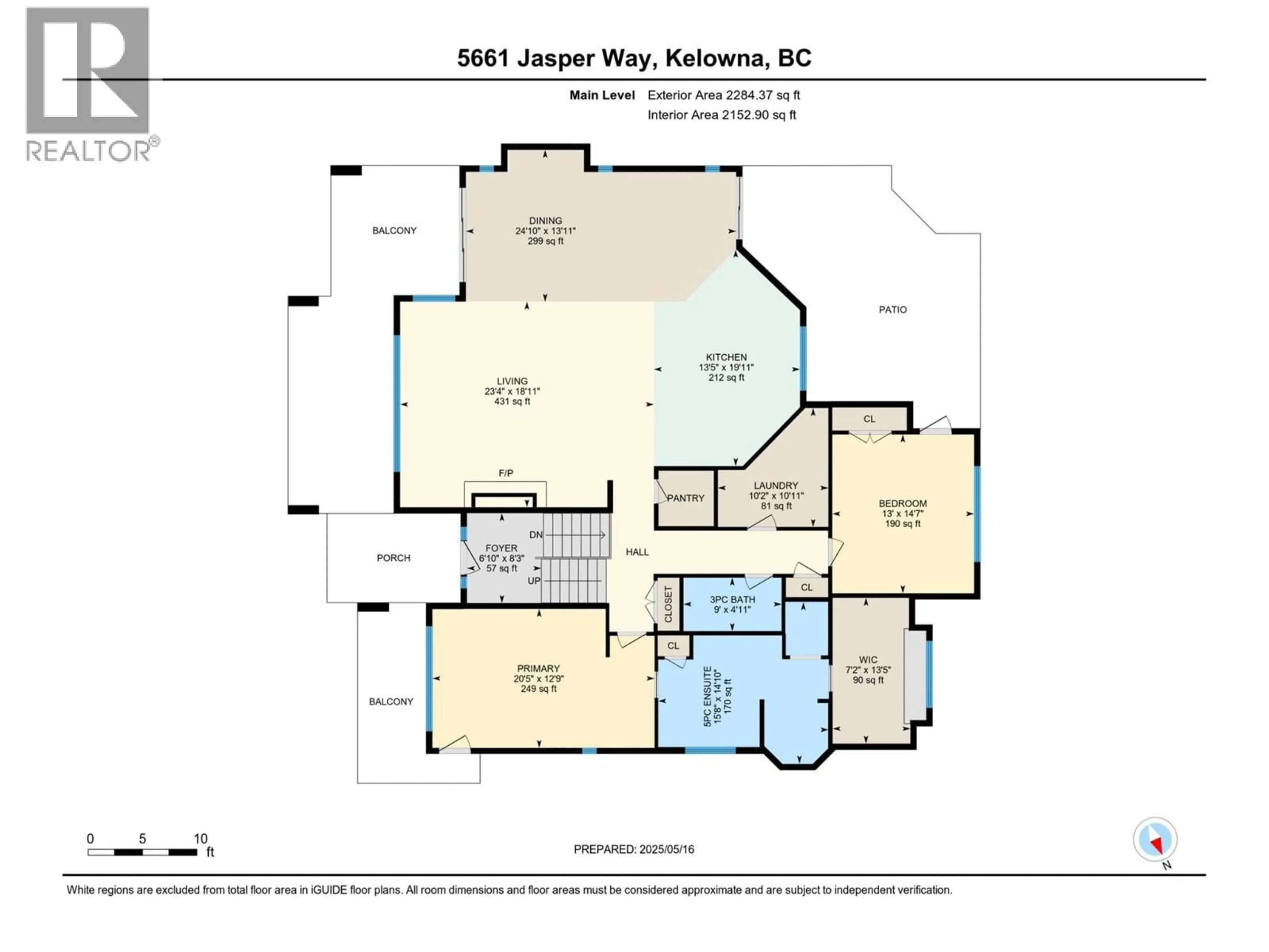 Floor plan for 5661 JASPER WAY, Kelowna British Columbia V1W5l7
