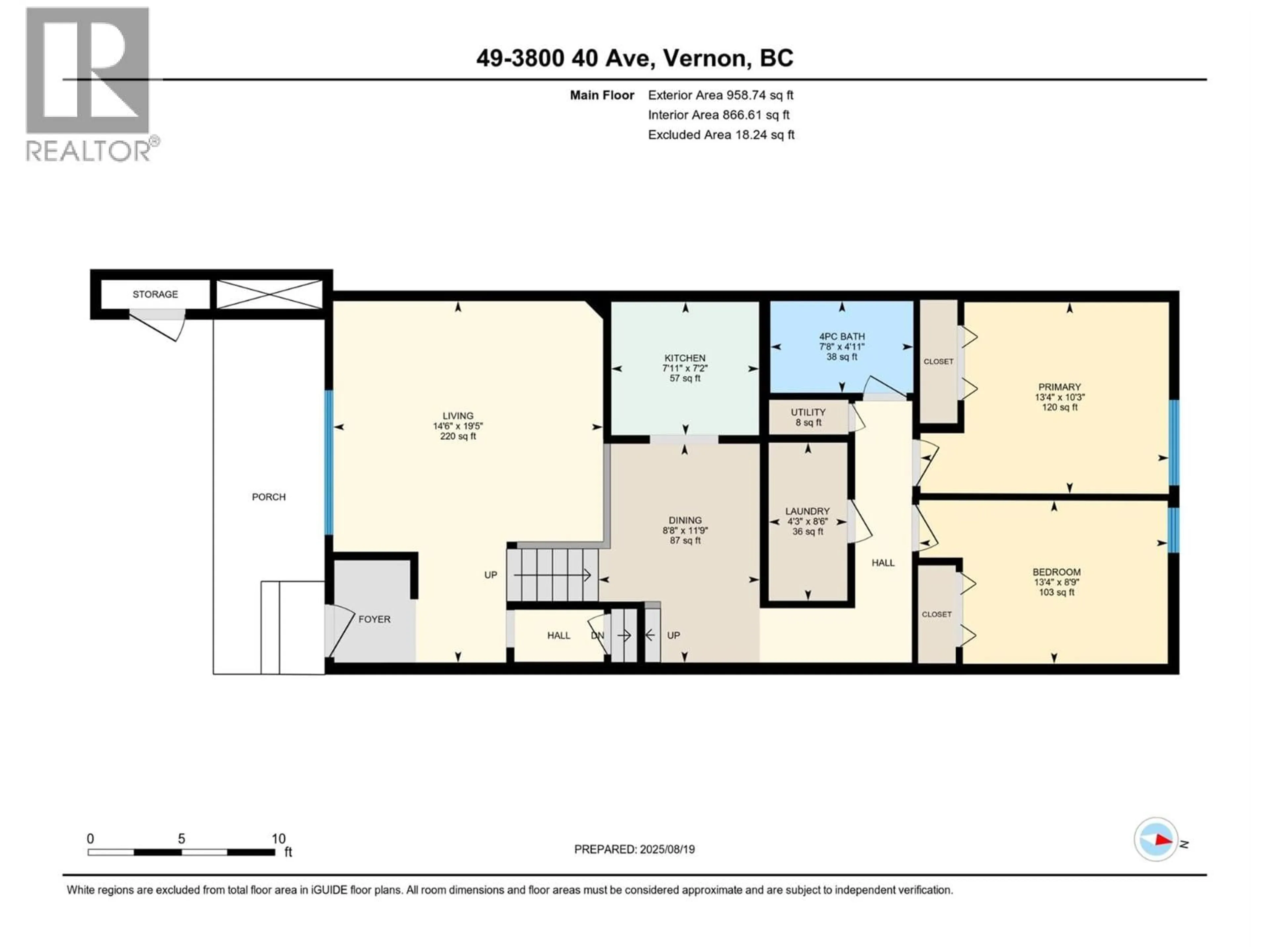 Floor plan for 49 - 3800 40 AVENUE, Vernon British Columbia V1T6S3