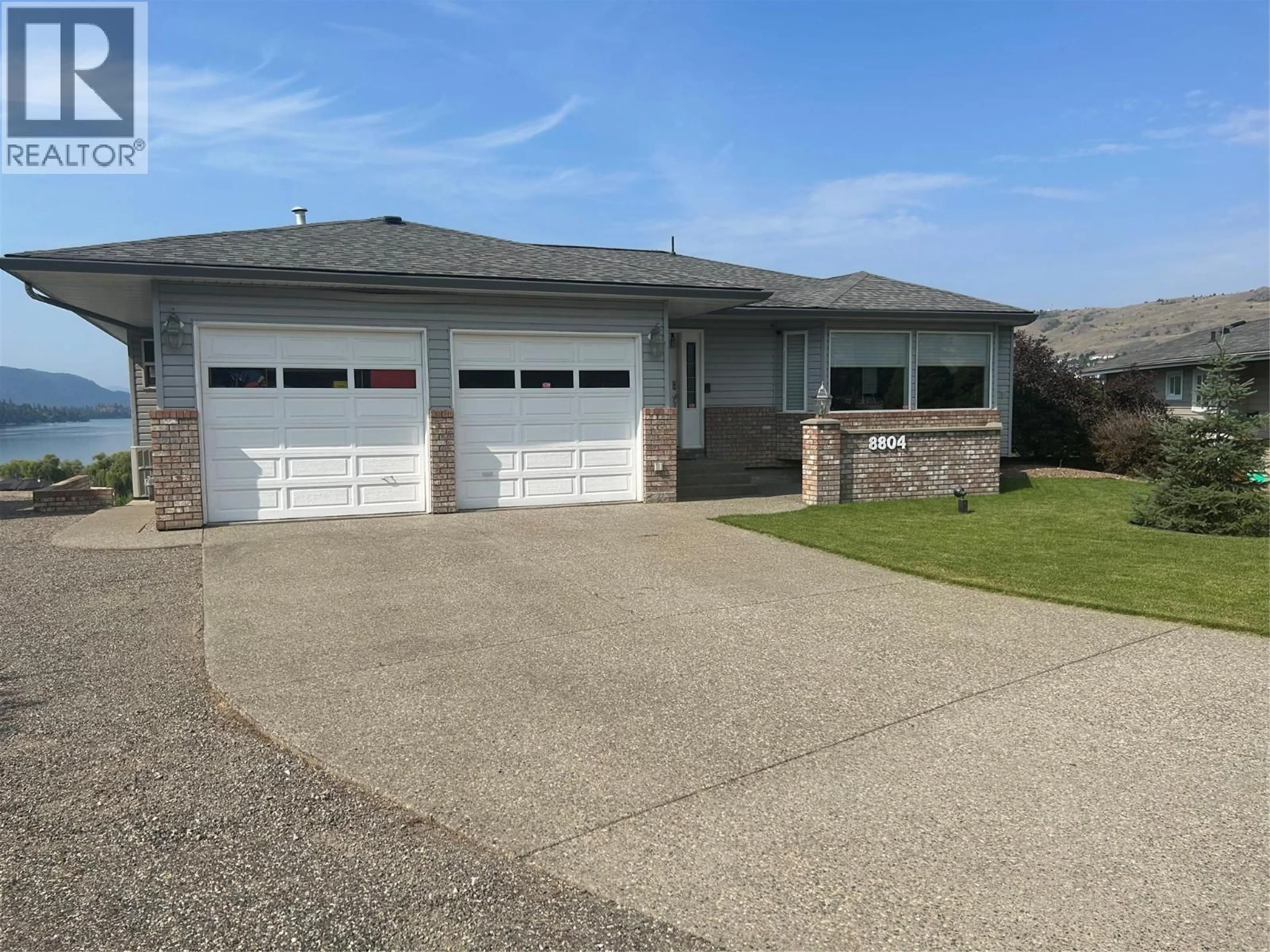 Home with vinyl exterior material, street for 8804 MARIPOSA PLACE, Coldstream British Columbia V1B2G6